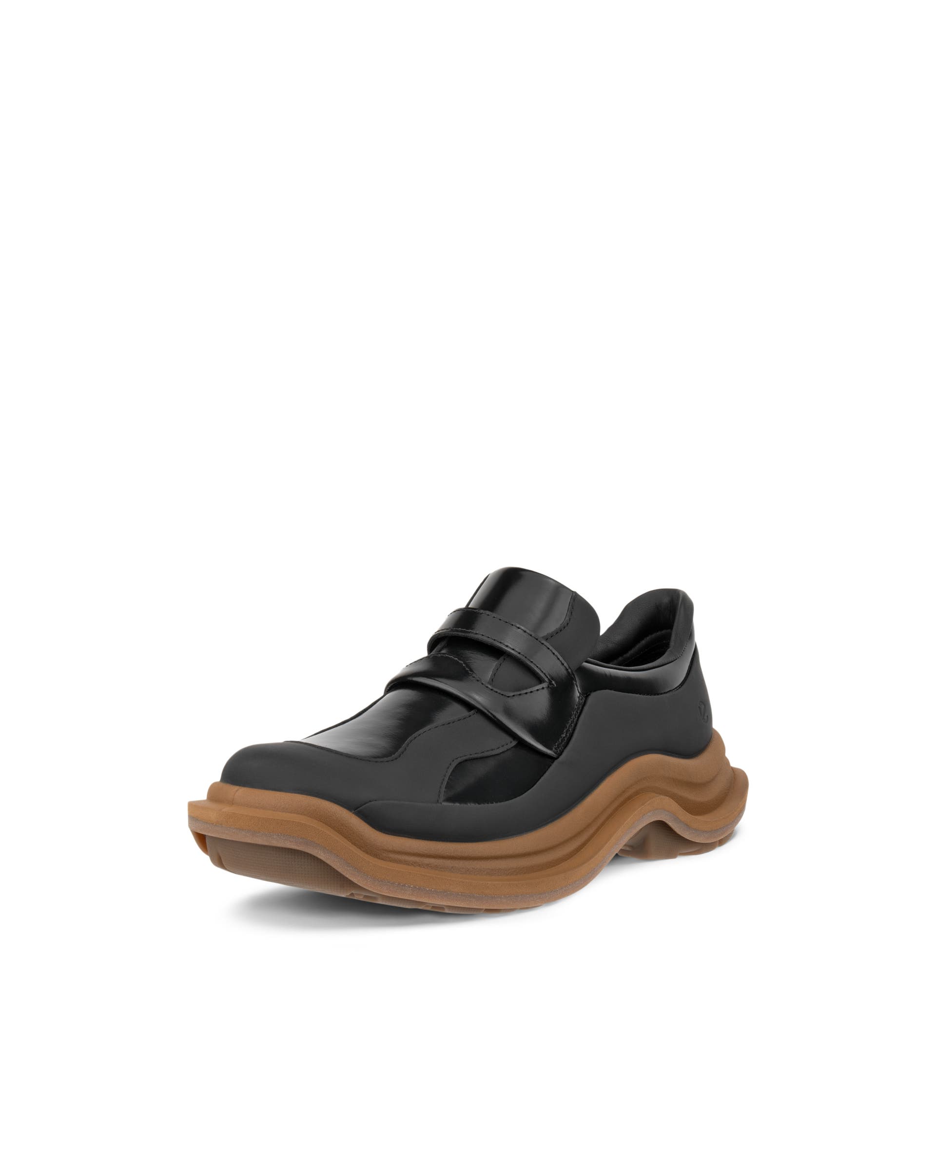 Women's ECCO® Offroad Leather Outdoor Shoe - Black - Main