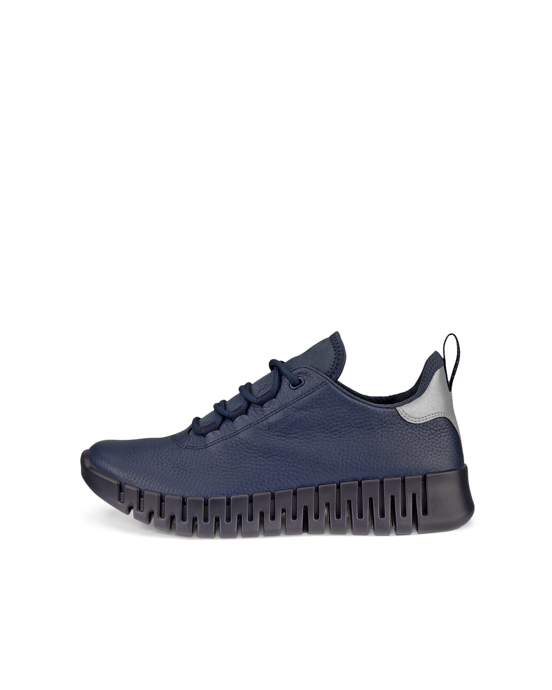 ECCO Gruuv WOMEN ウィメンズ レザーGore-Texスニーカー - ブルー - Outside