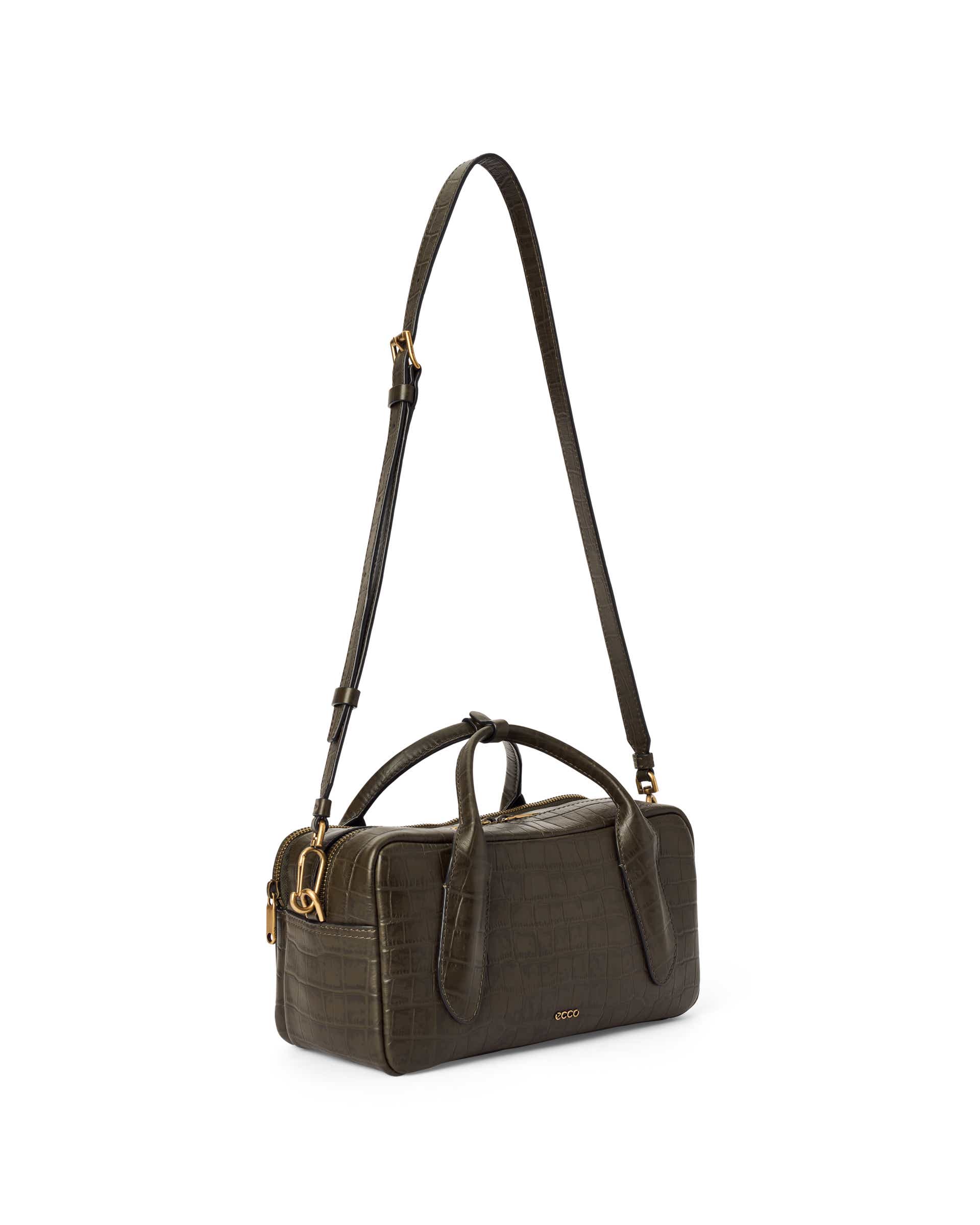 ECCO Bowling Bag レザーハンドバッグ - グリーン - Detail-2