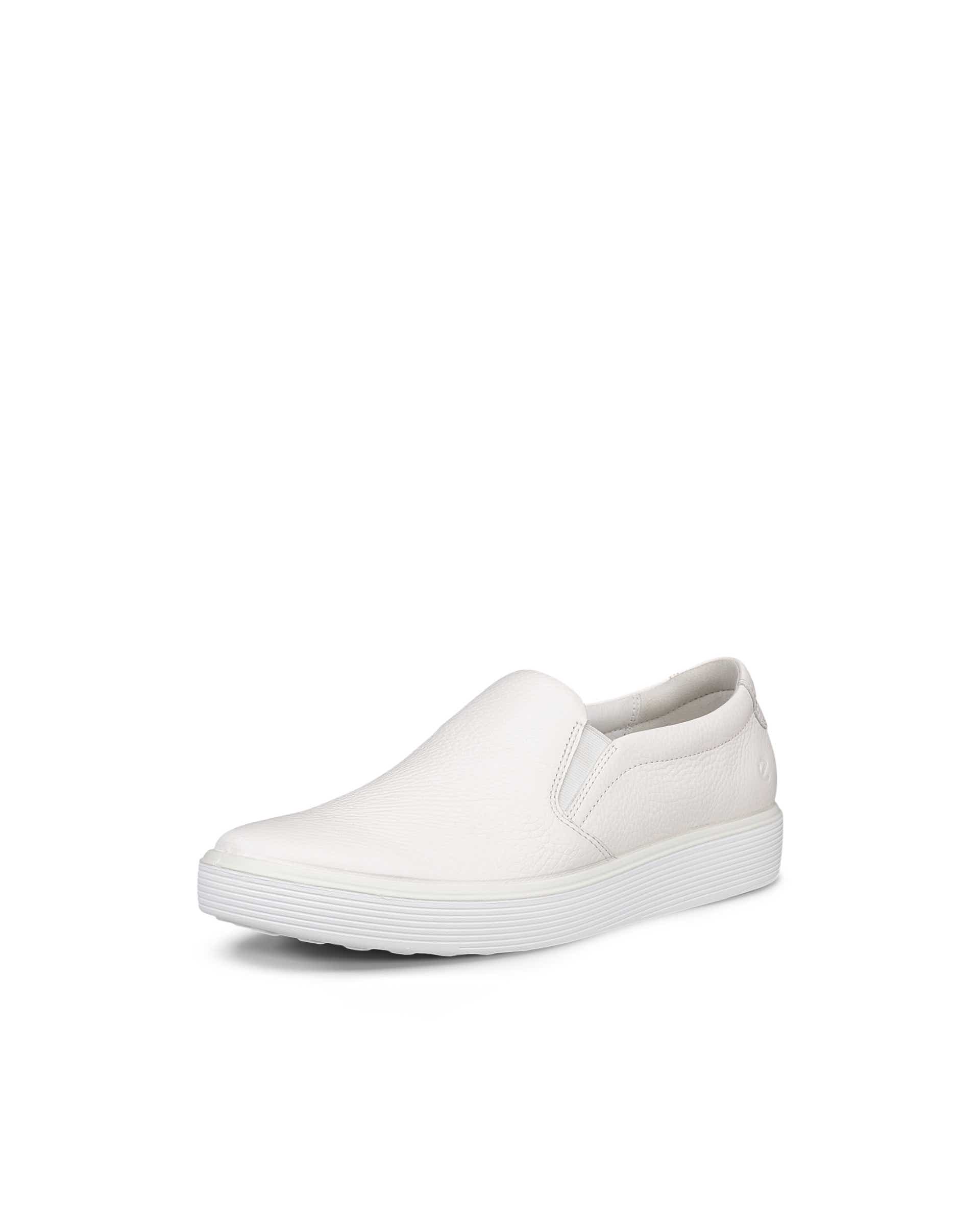 Chaussure à enfiler en cuir ECCO® Soft 60 pour femmes - Blanc - Main