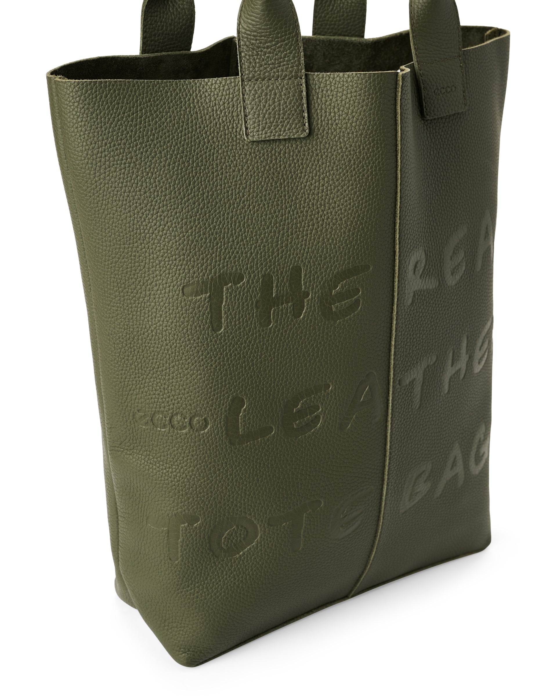 Kožená taška tote ECCO® Tote - Zelená - Detail-1
