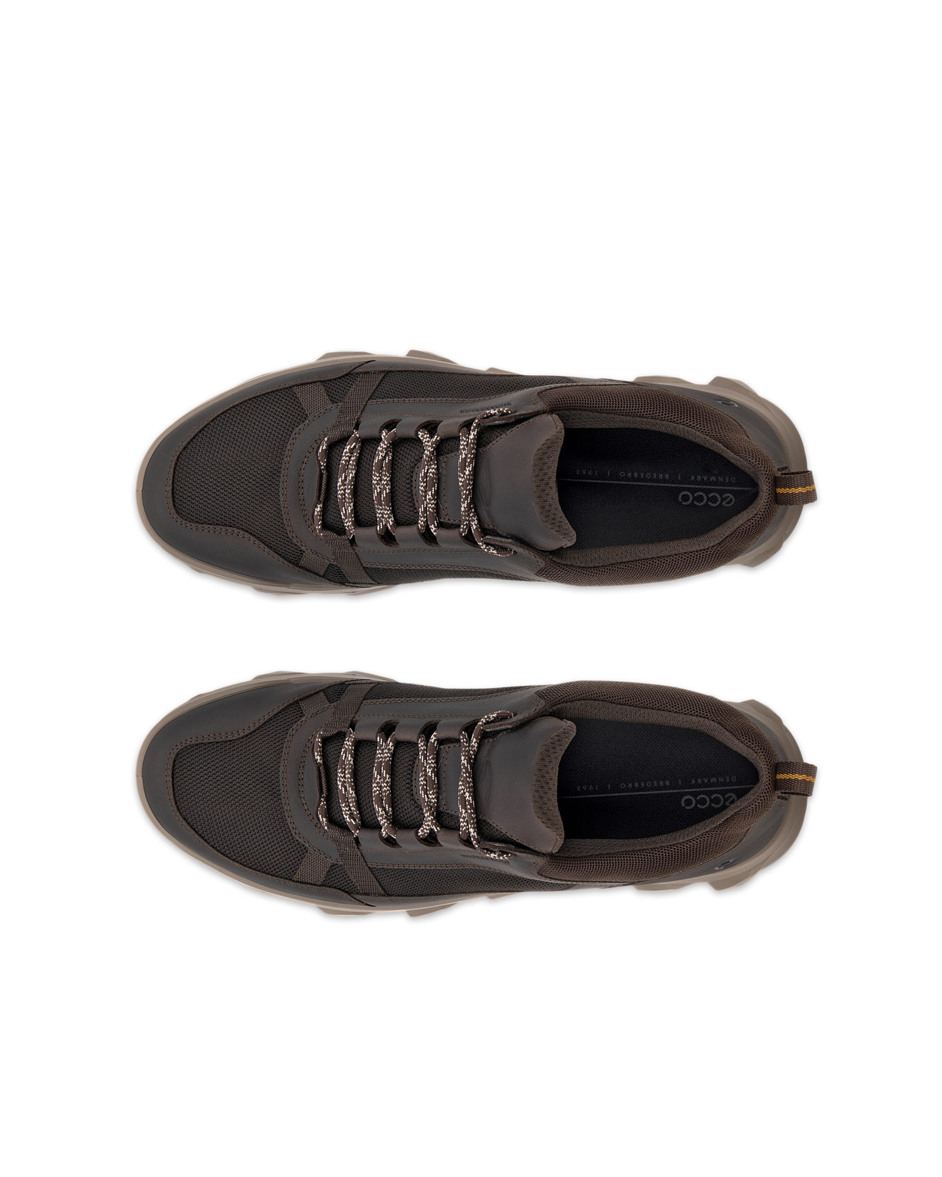 Men's ECCO® MX Nubuck Outdoor Waterproof Shoe - Brown - Top left pair