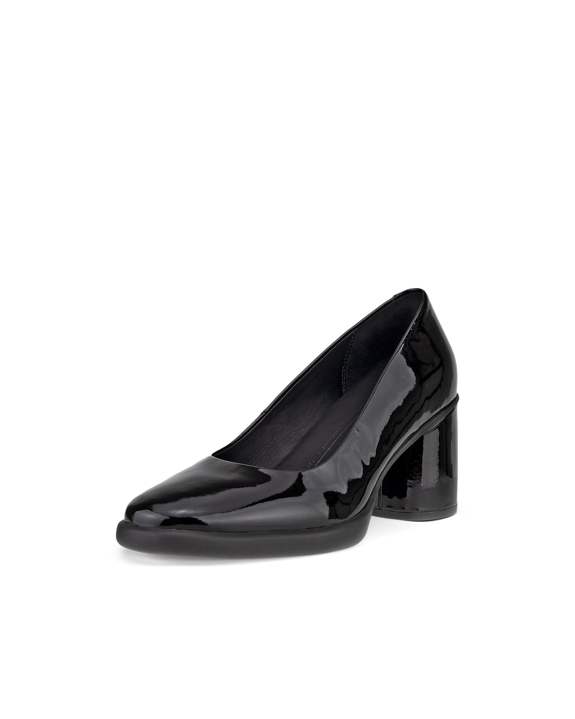 ECCO® Sculpted Lx 55 escarpins en cuir à talon carré pour femme - Noir - Main