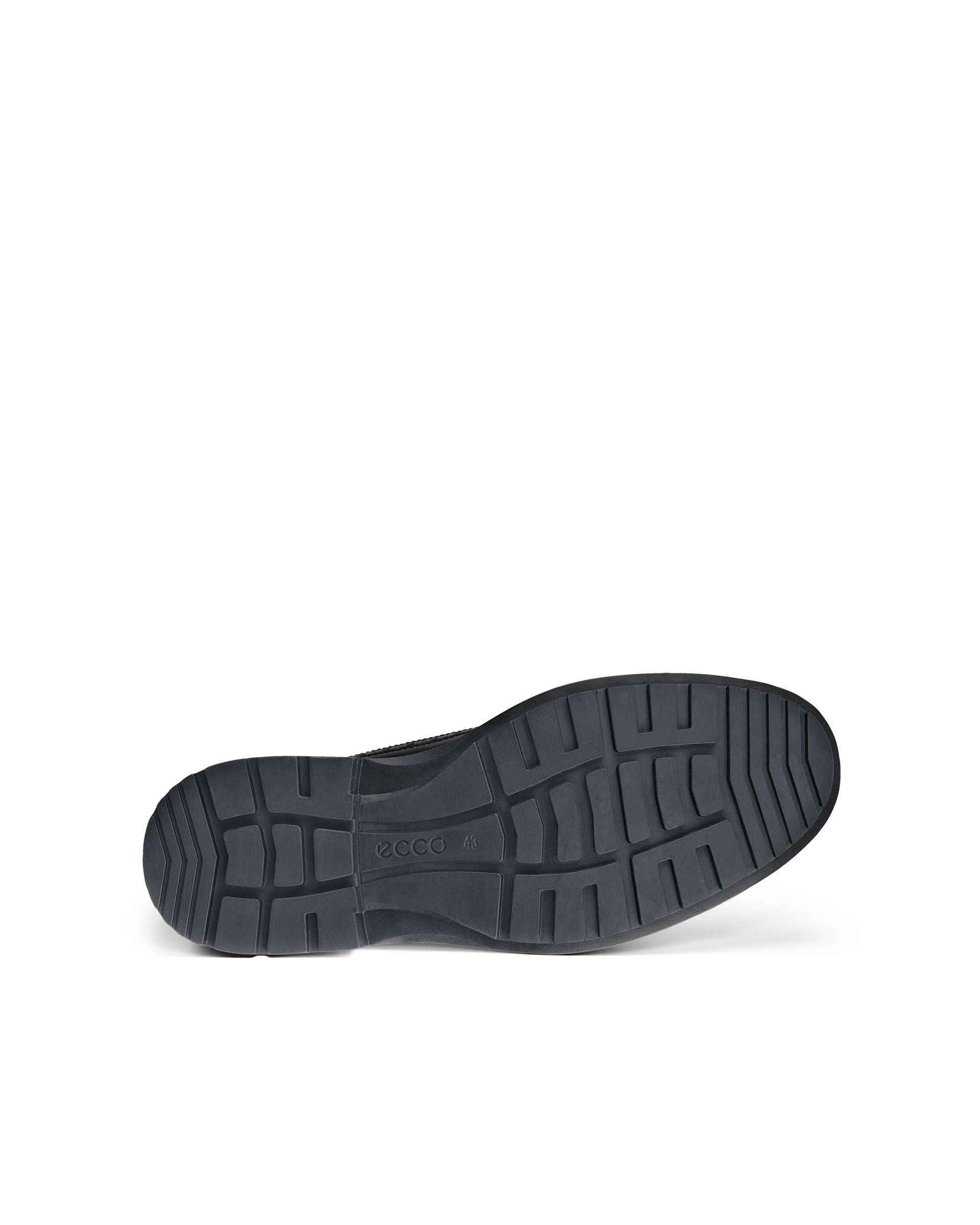 Men's ECCO® Metropole Oslo Leather Brogue Shoe - Black - Sole