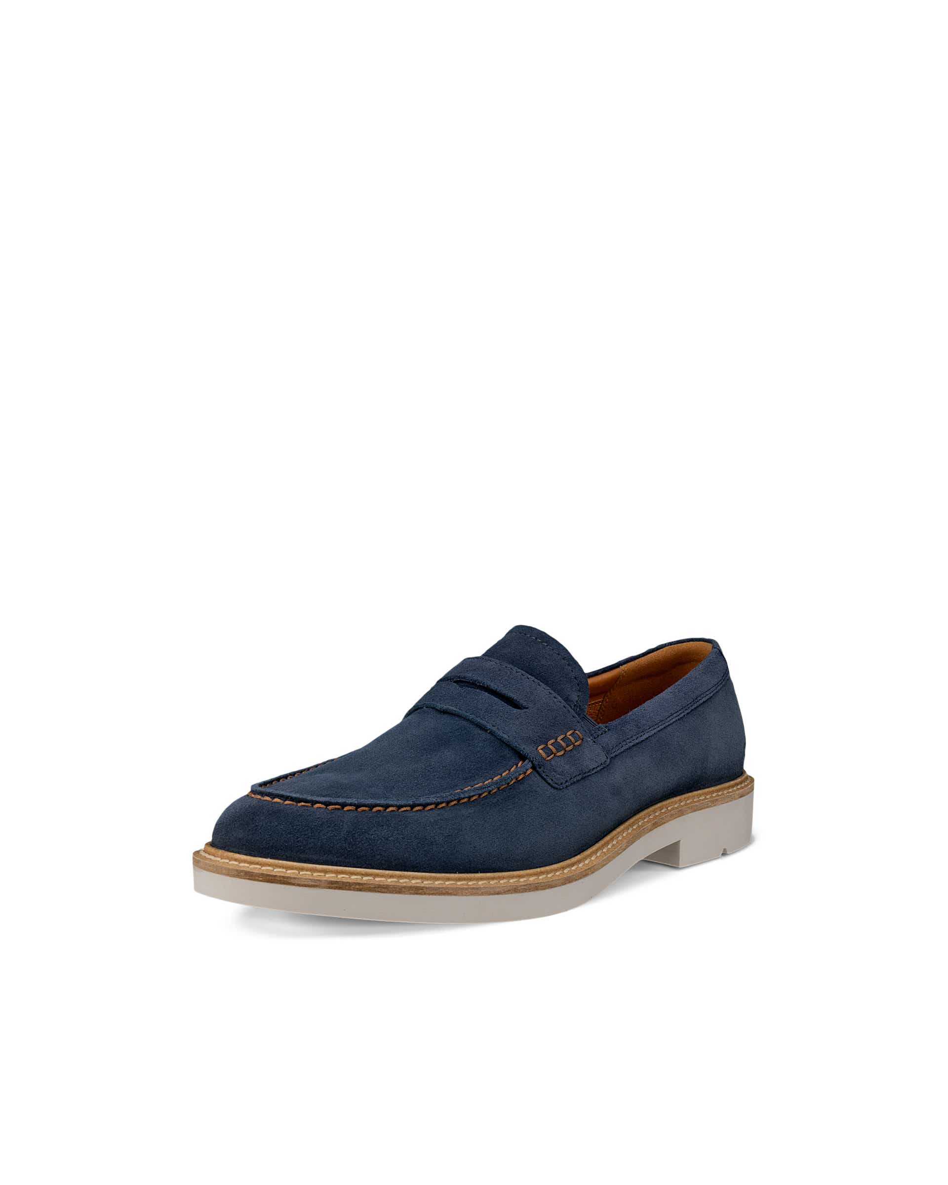 ECCO® METROPOLE LONDON férfi velúr papucscipő - Kék - Main