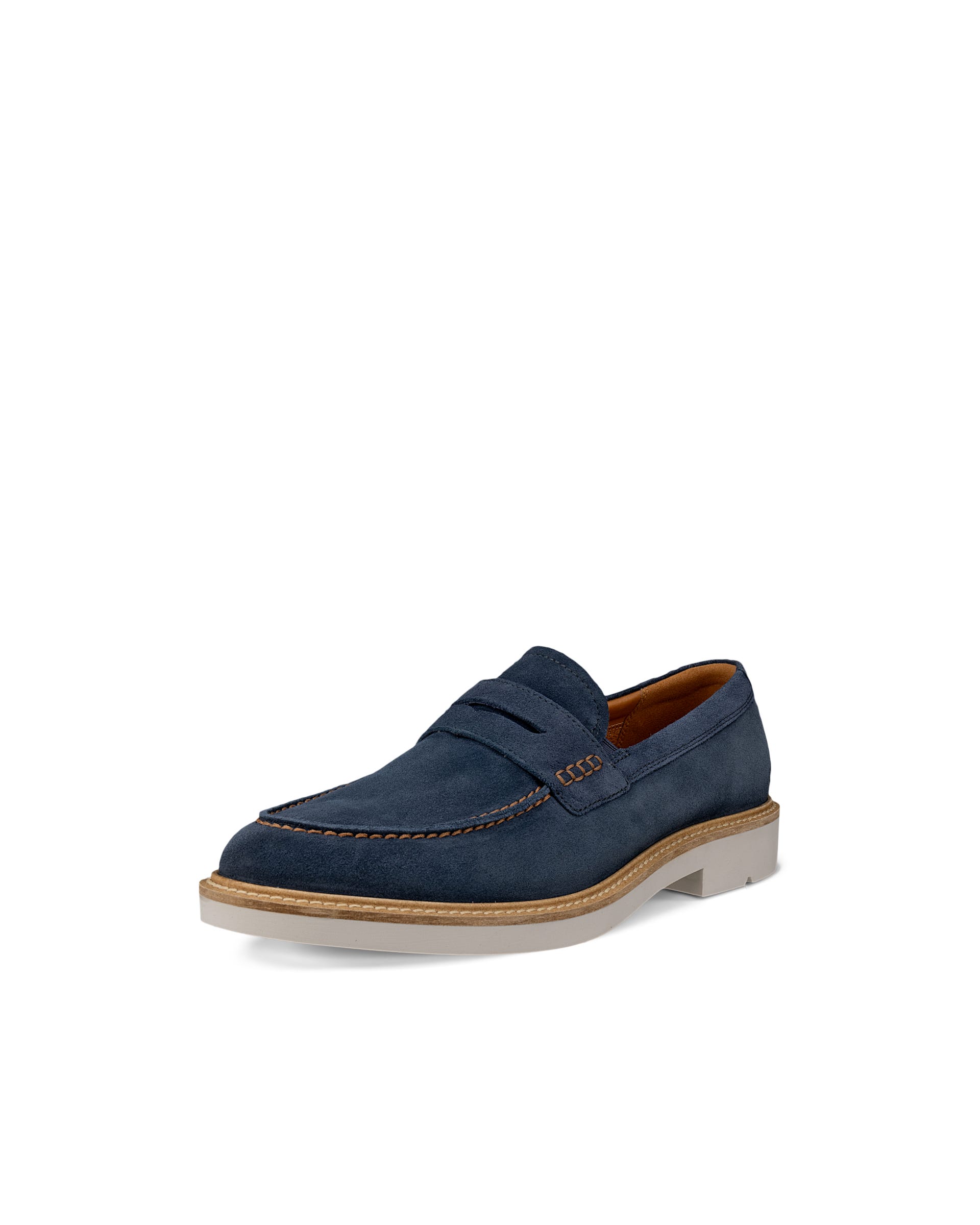 ECCO® METROPOLE LONDON férfi velúr papucscipő - Kék - Main