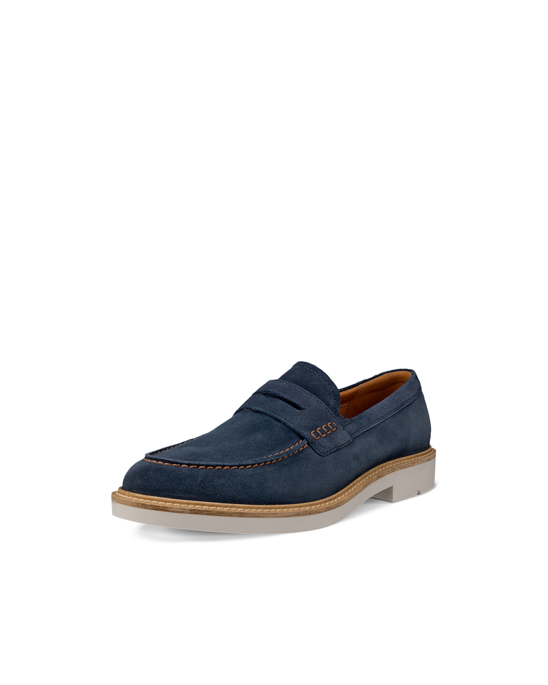 ECCO® METROPOLE LONDON férfi velúr papucscipő - Kék - Main