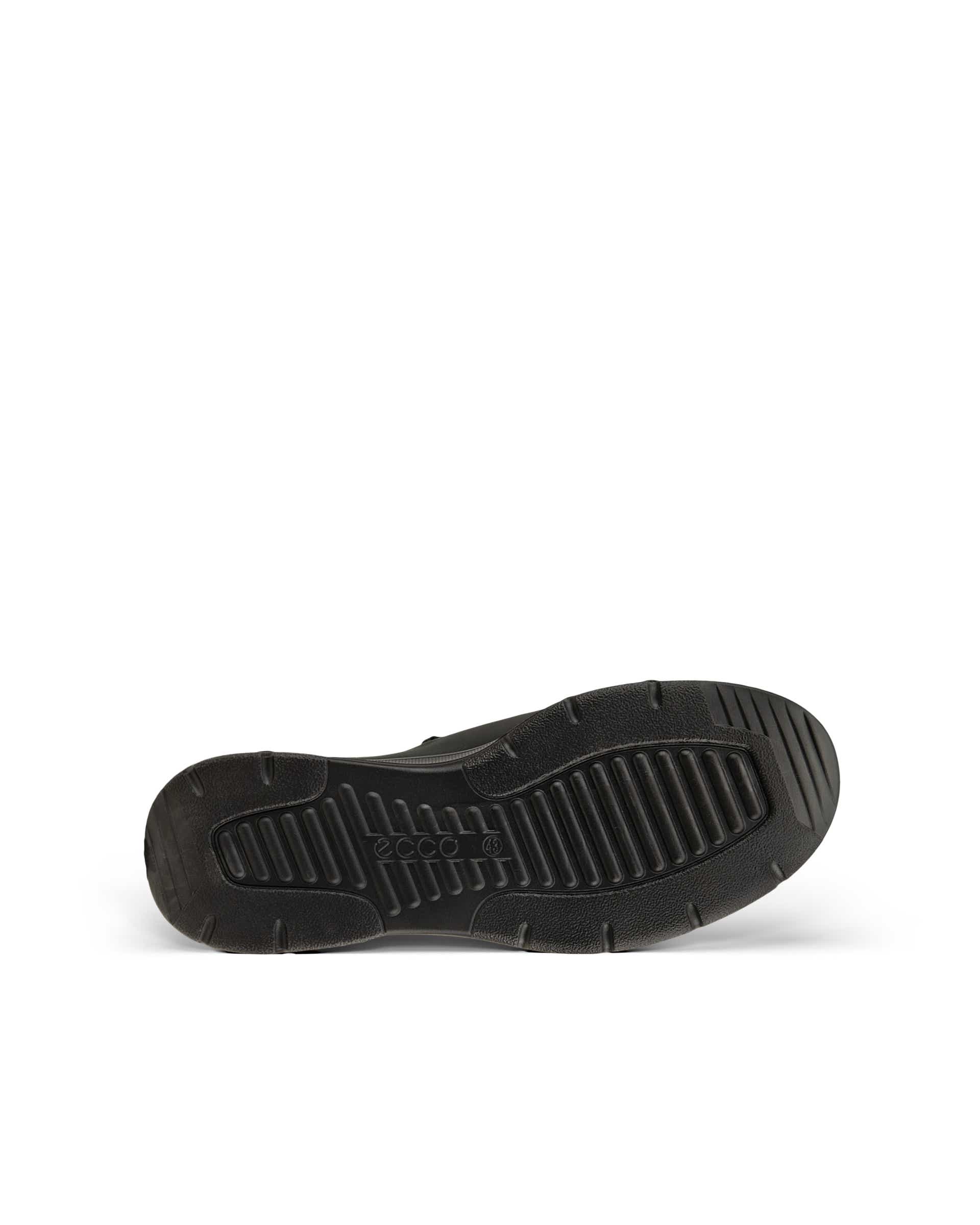 ECCO® Irving chaussures sans lacet en nubuck pour homme - Noir - Sole