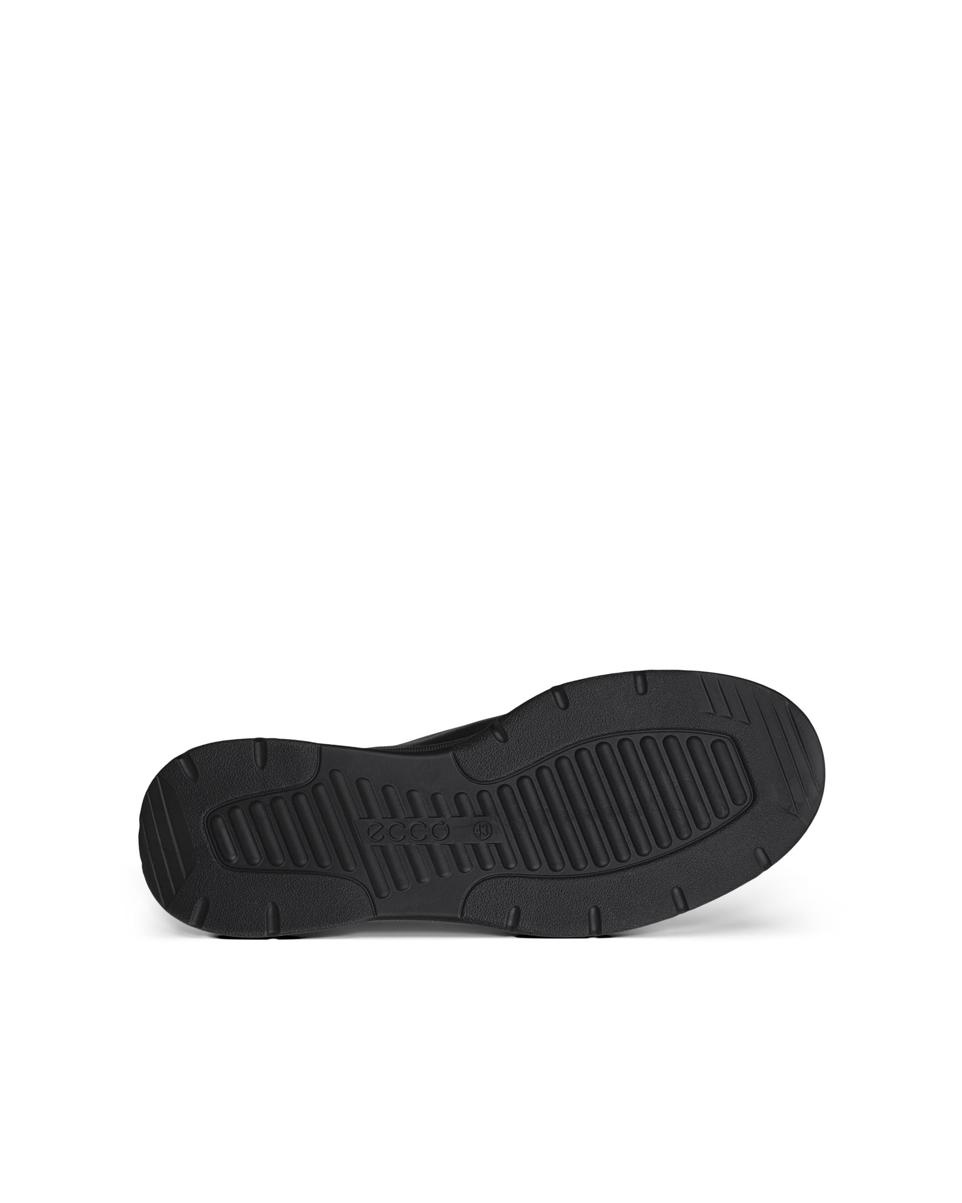 Zapatillas de nobuk sin cordones ECCO® IRVING para hombre - Negro - Outside