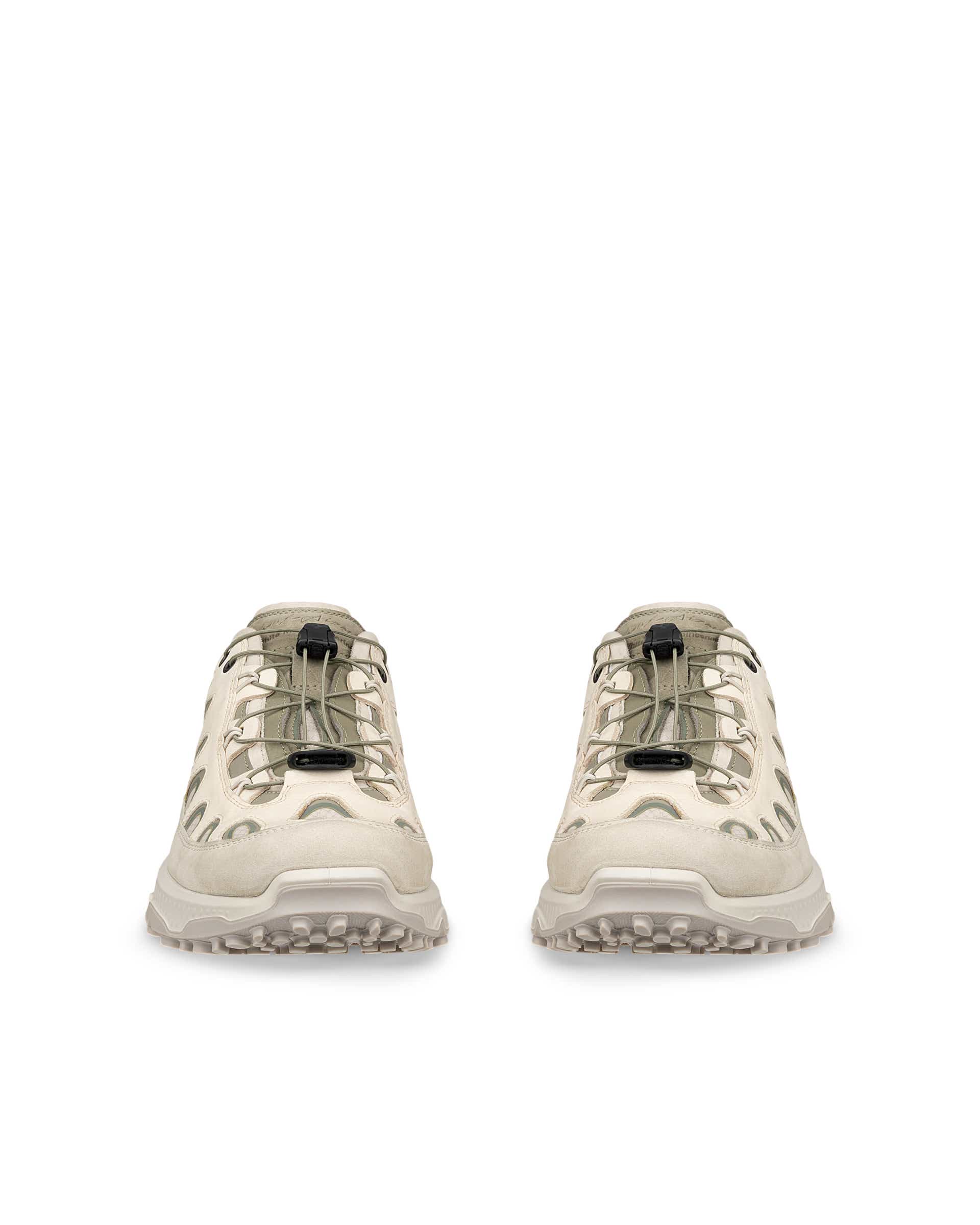 ECCO RECEPTOR XP WOMEN ウィメンズ レザーシューズ - ベージュ - Front pair