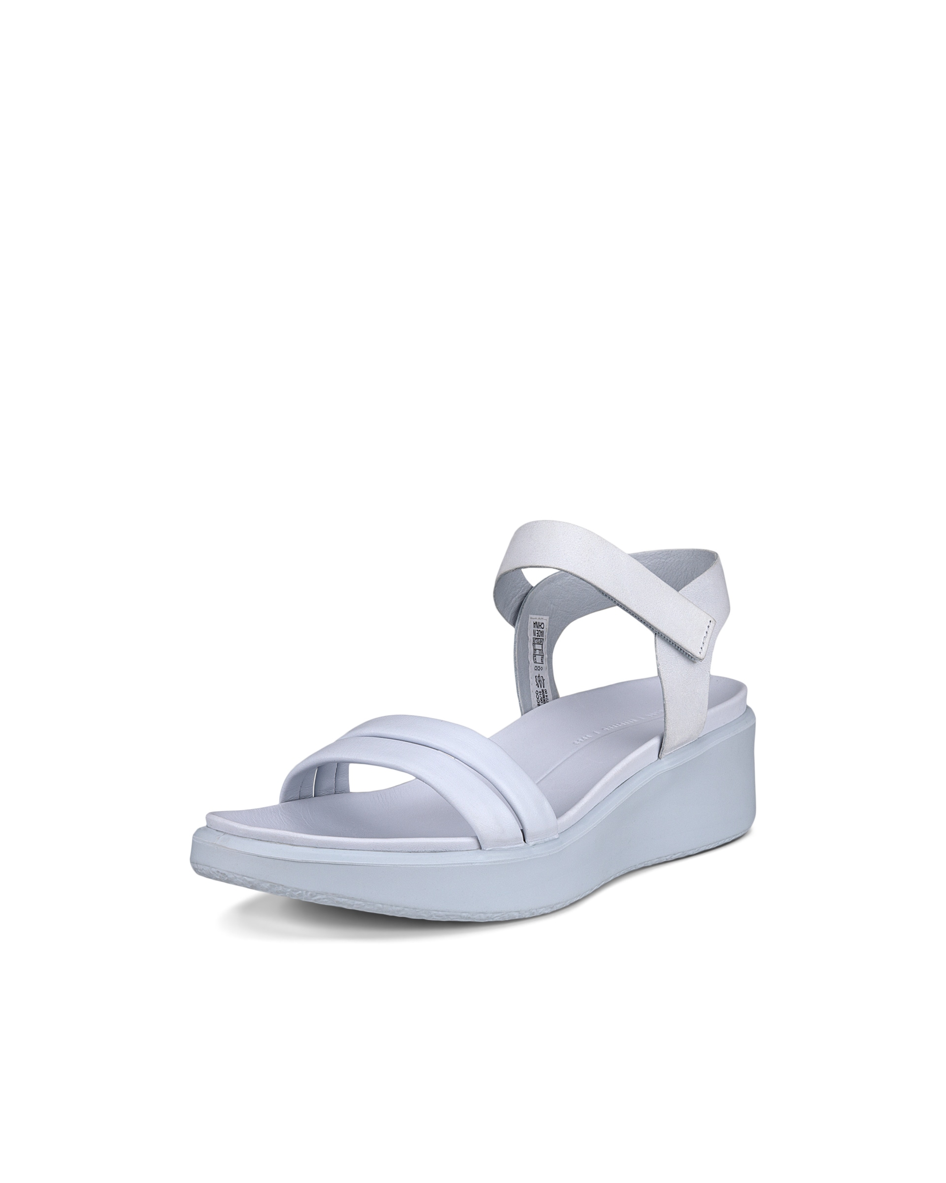 Sandalias de piel con cuña ECCO® FLOWT WEDGE LX para mujer - Azul - Main