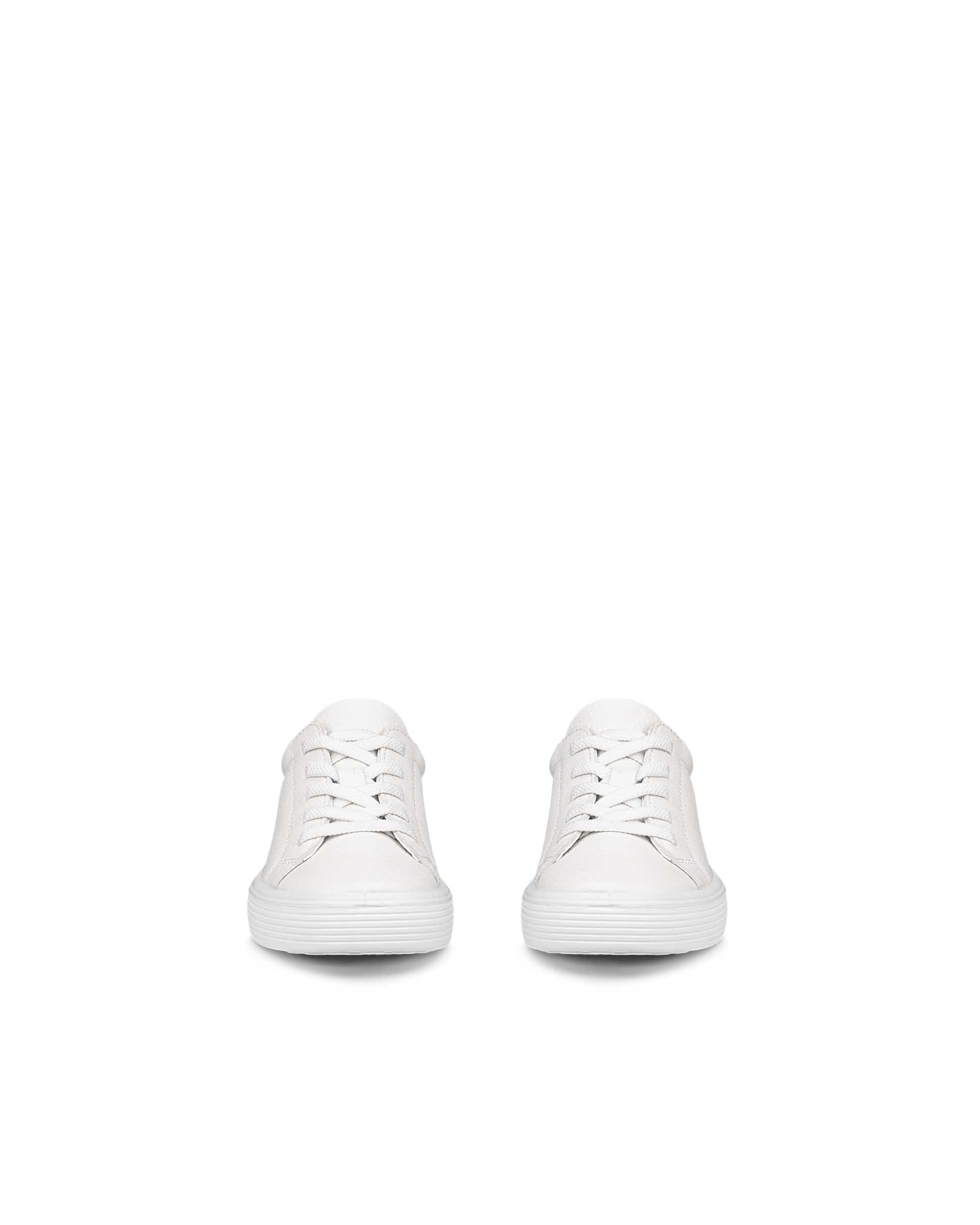 Kids' ECCO® Soft 60 Leather Sneaker - White - Front pair