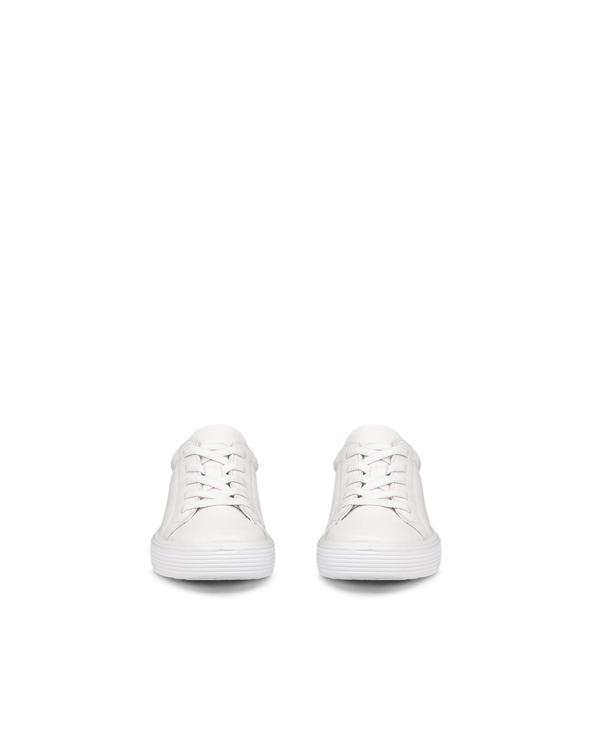 Kids' ECCO® Soft 60 Leather Sneaker - White - Front pair