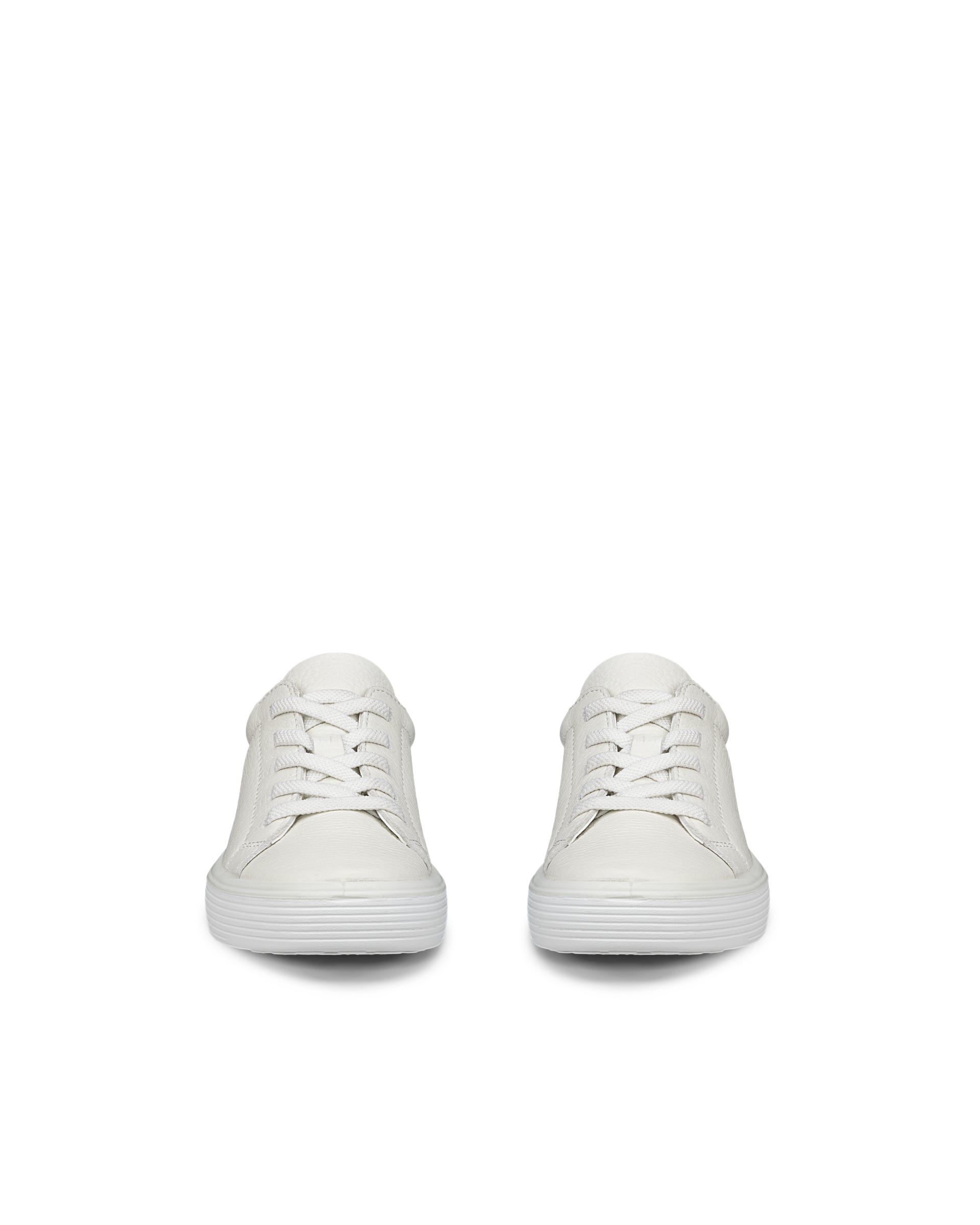 Kids' ECCO® Soft 60 Leather Sneaker - White - Front pair