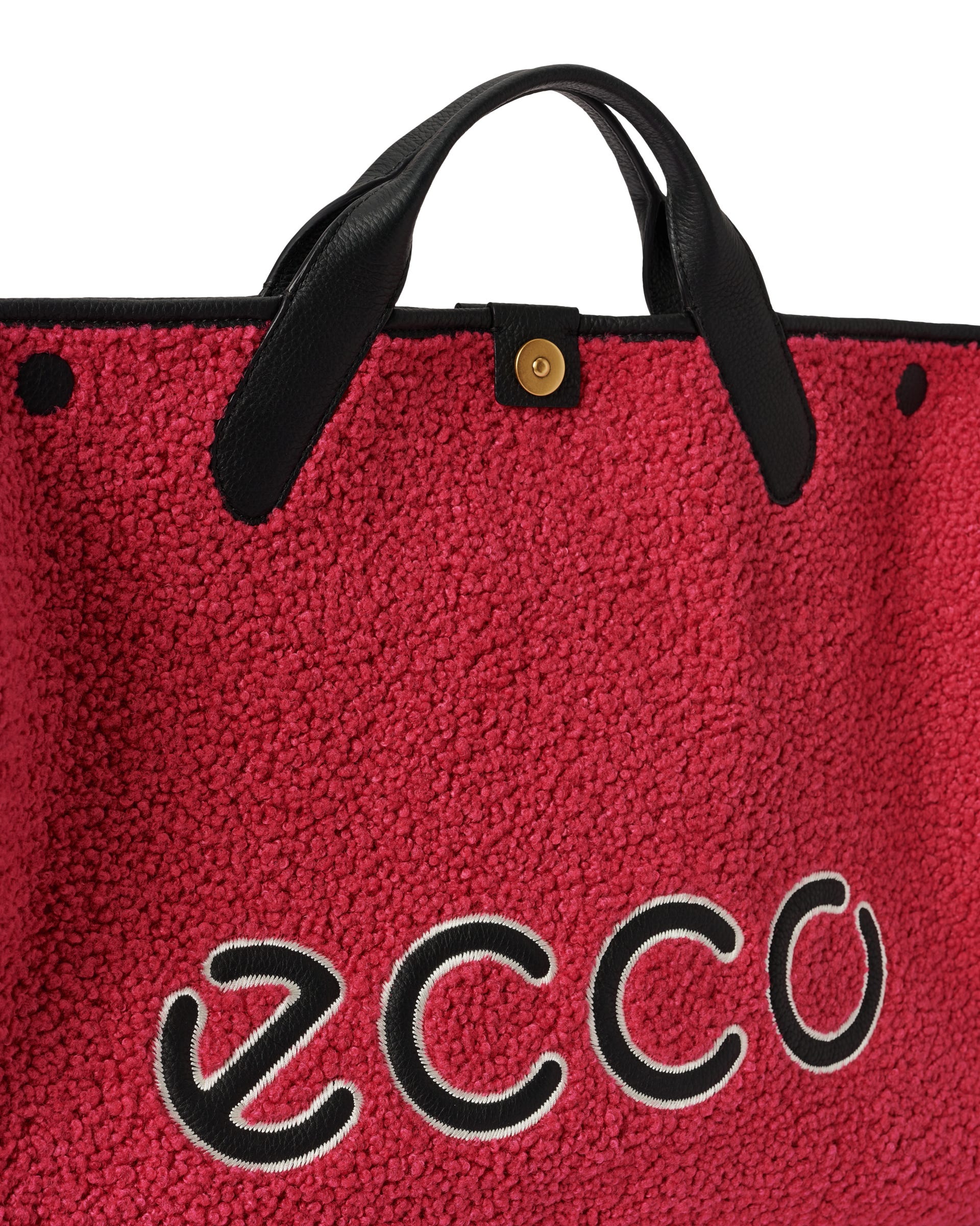 ECCO Tote Soft East West Large Snuggle Soft Pebbled トートバッグ - ピンク - Detail-1