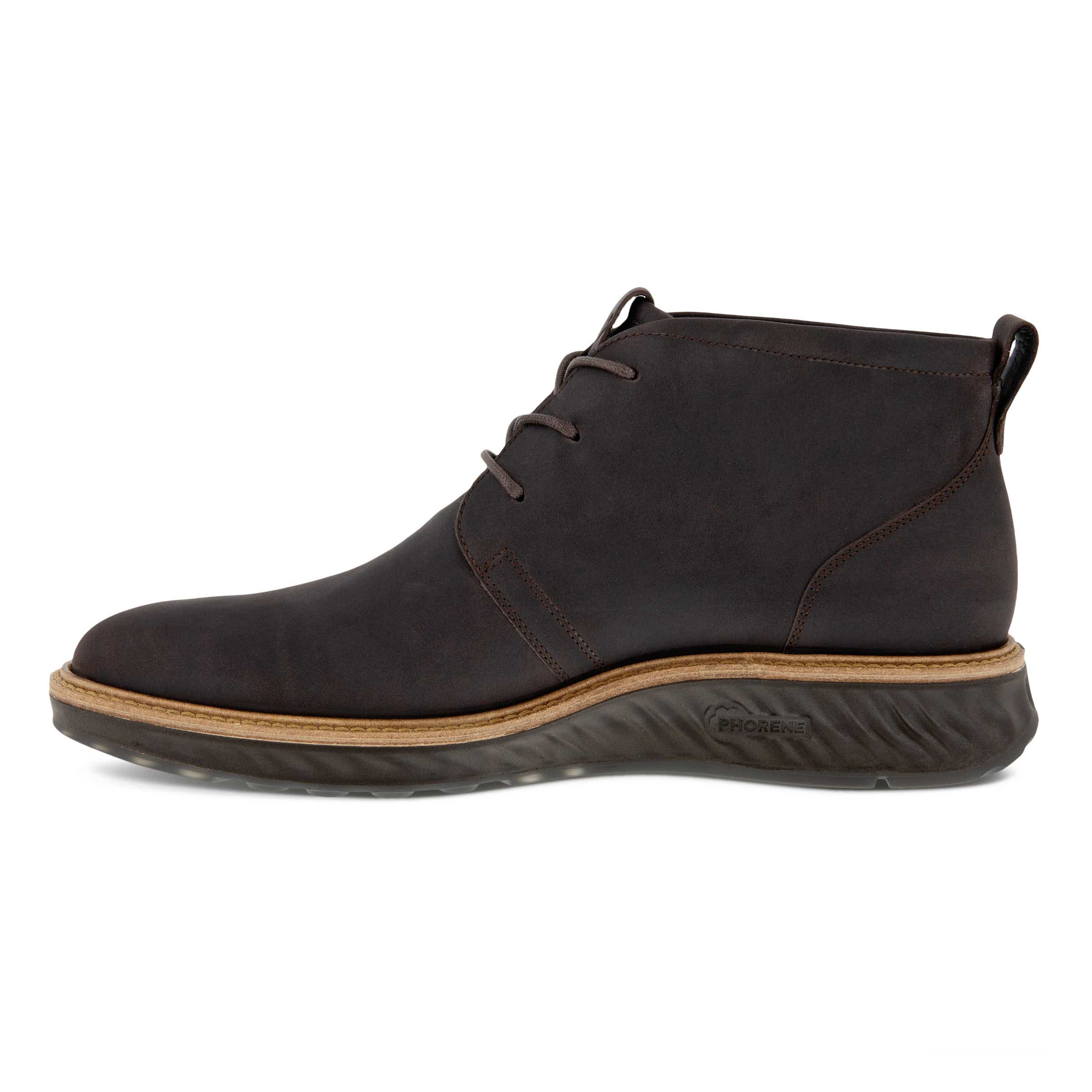 Men's ECCO® ST.1 Hybrid Nubuck Gore-Tex Ankle Boot - Brown - Inside