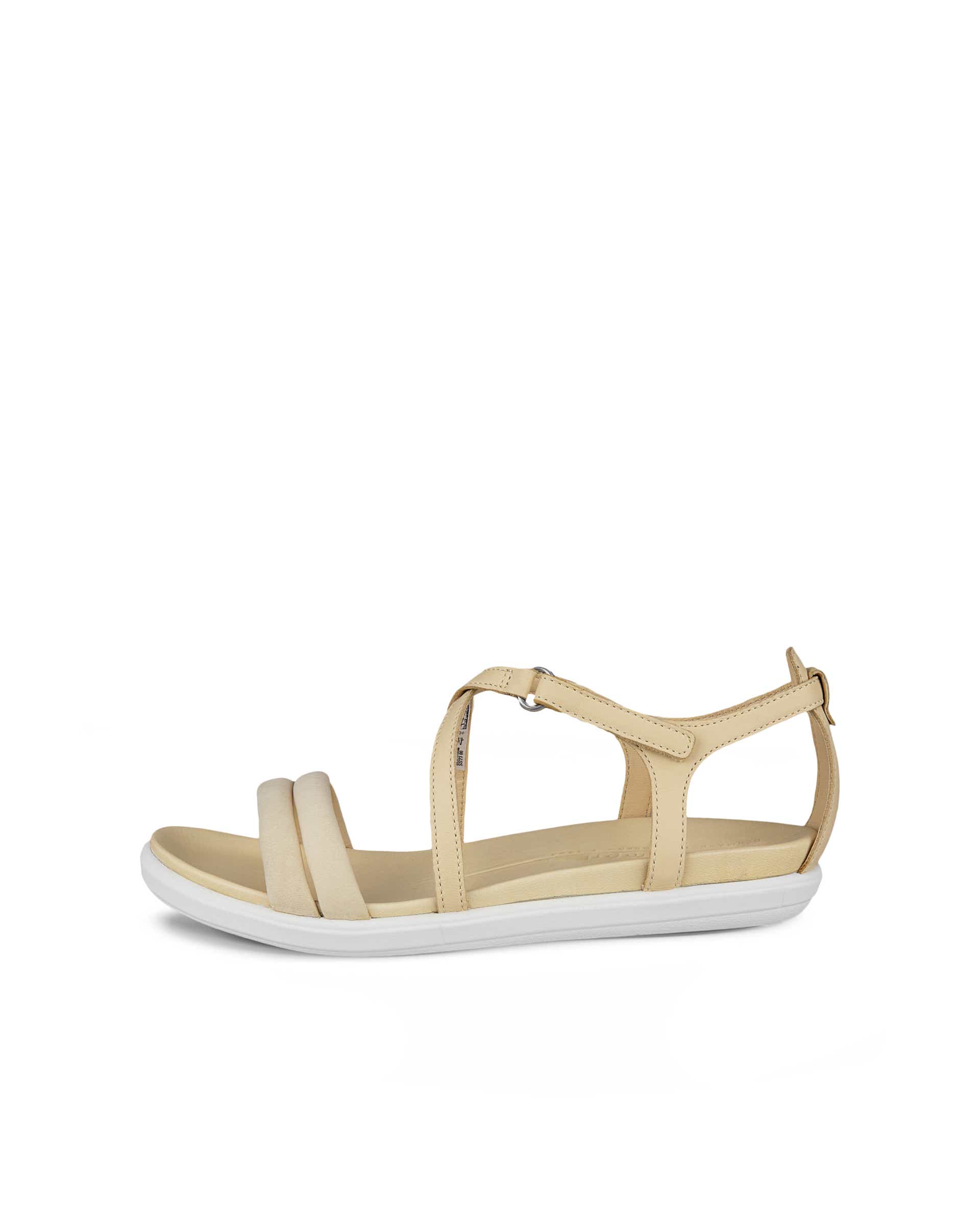 ECCO Simpil Sandal ウィメンズ レザーフラットサンダル | イエロー
