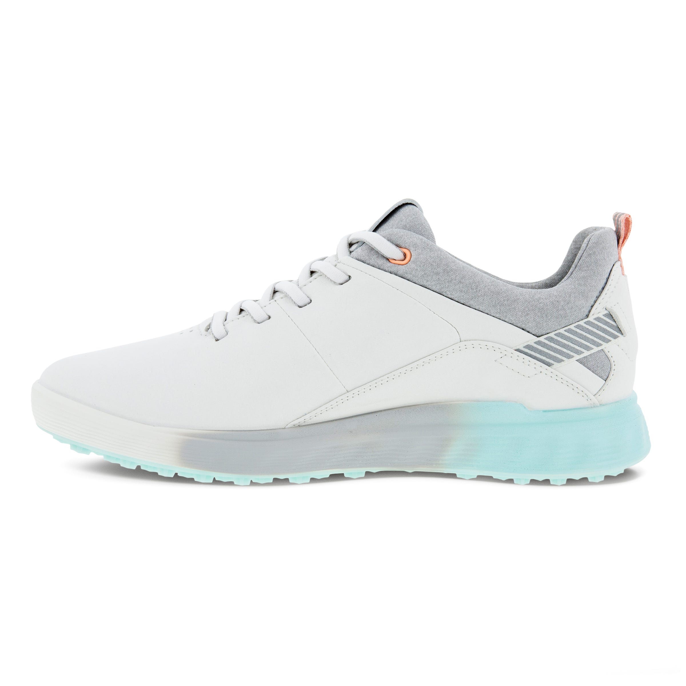 Ladies ECCO® Golf S-Three Leather Gore-Tex Shoe - White - Inside