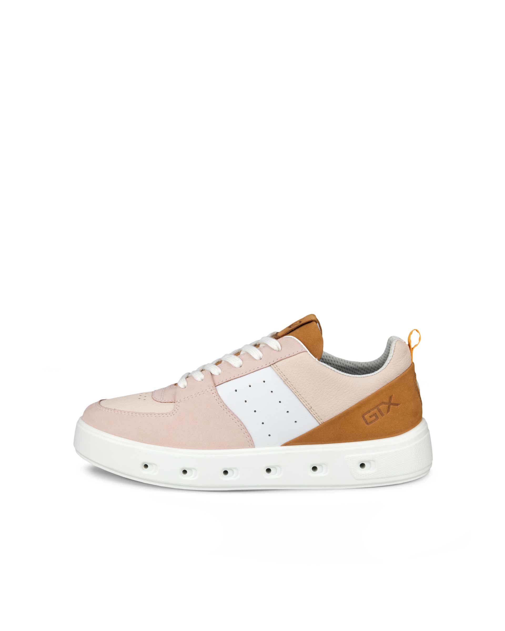 ECCO Street 720 WOMEN ウィメンズ レザーGore-Texスニーカー - ピンク - Outside