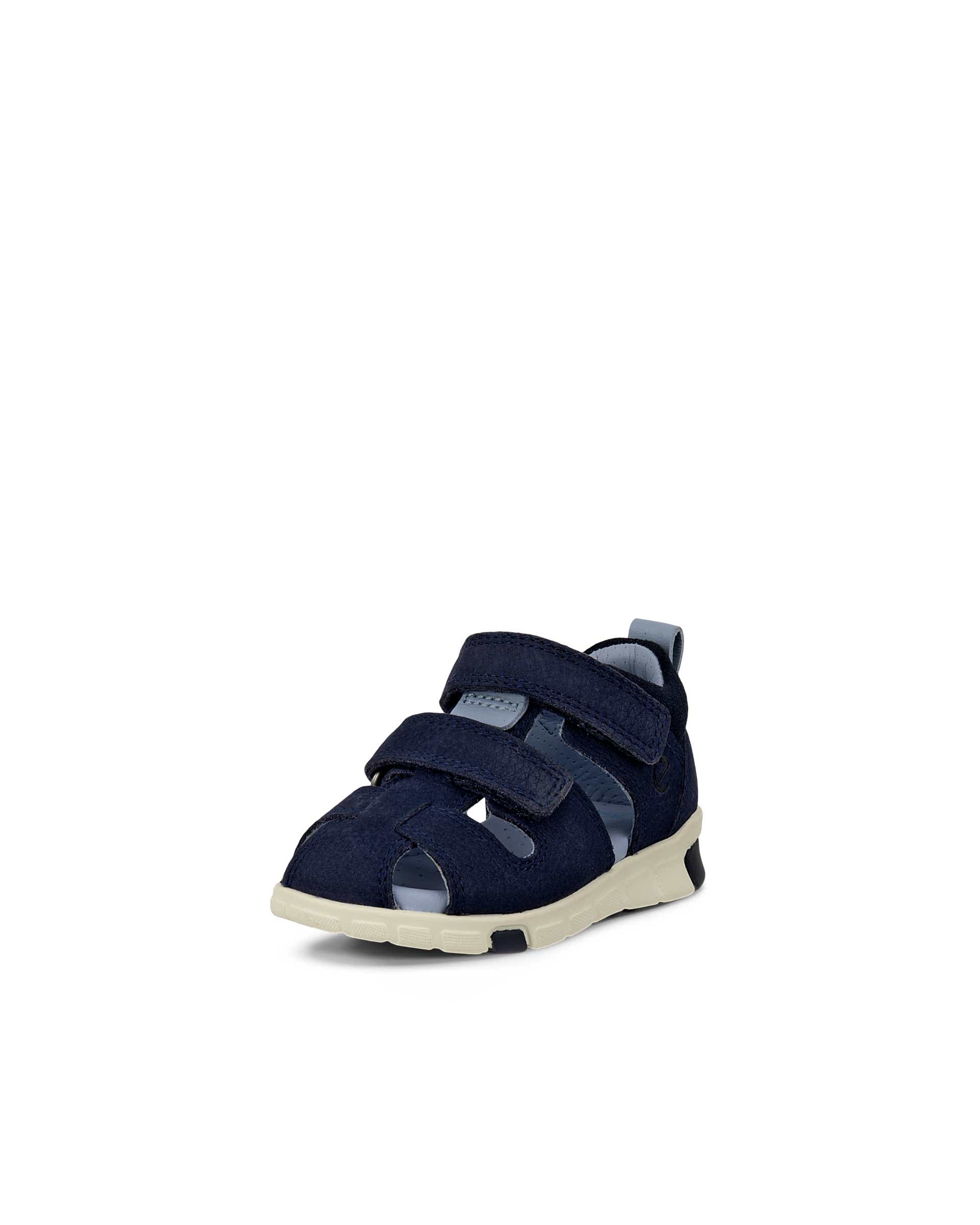 ECCO® Mini Stride sandale fisherman en nubuck pour enfant - Bleu - Main