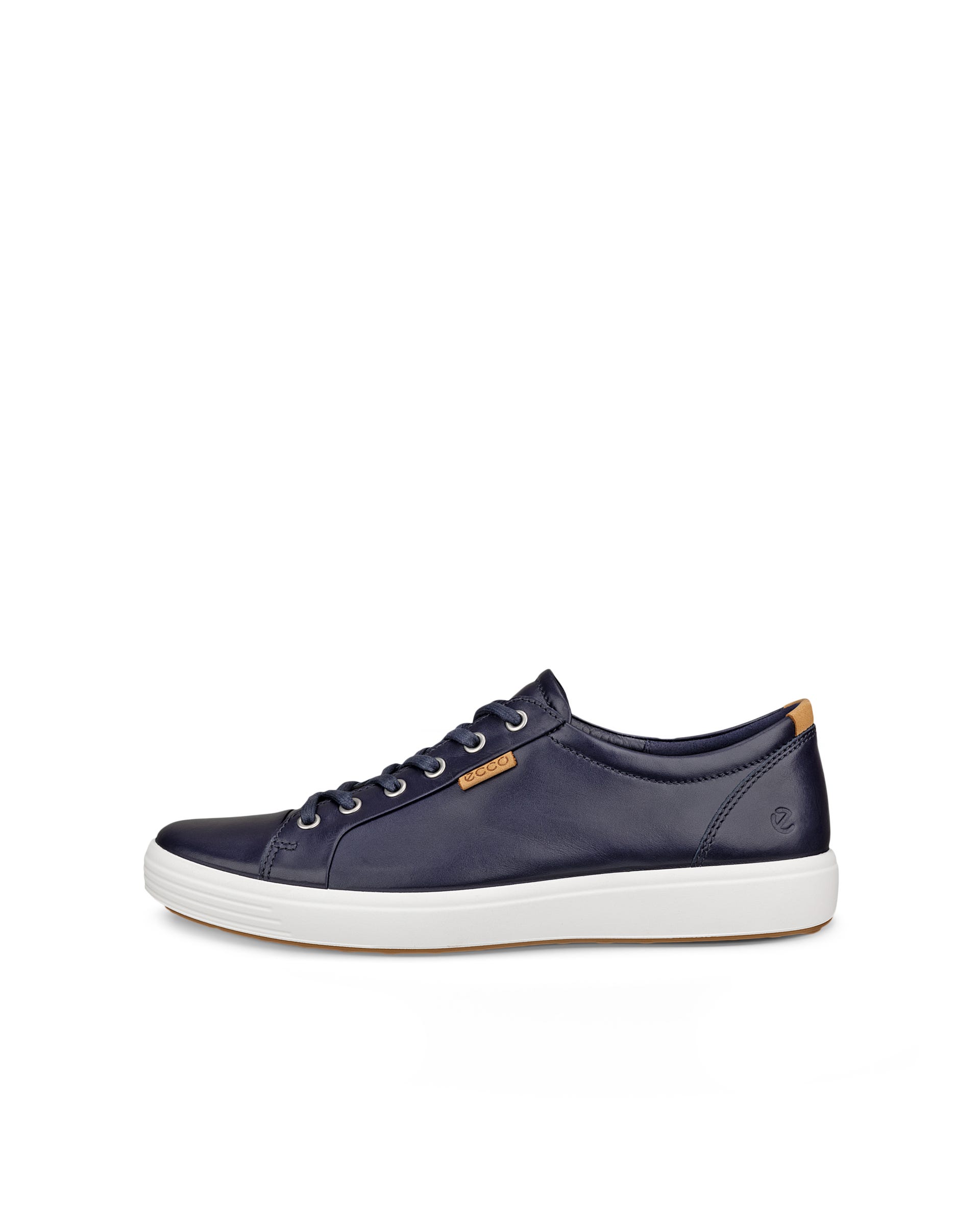 Pánské kožené tenisky ECCO® Soft 7 - Modrá - Outside