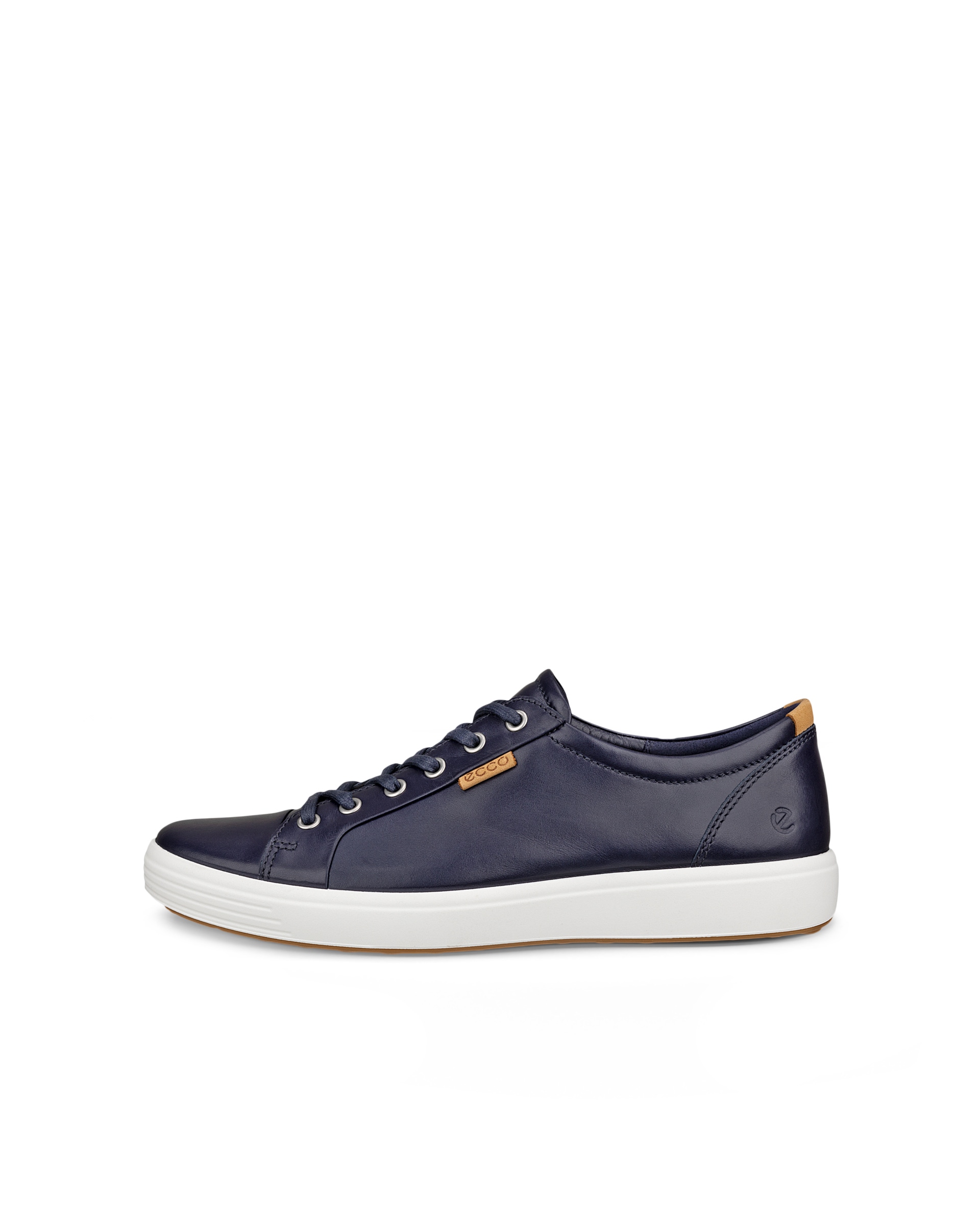 Pánské kožené tenisky ECCO® Soft 7 - Modrá - Outside