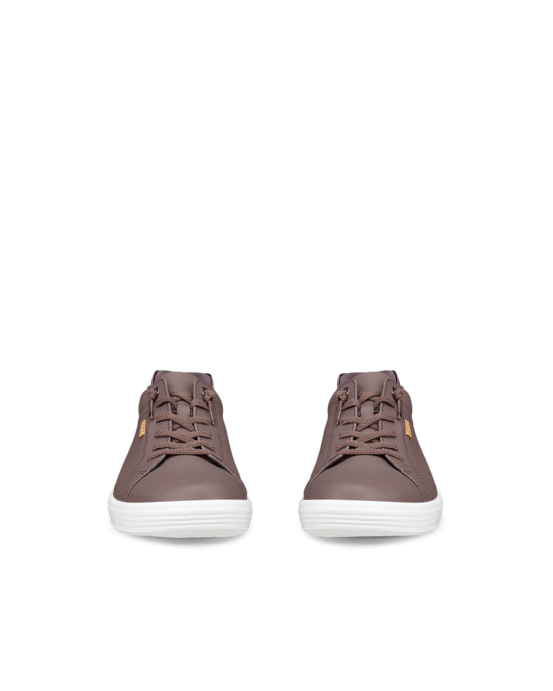 Women's ECCO® SOFT 7 Leather Trainer - Purple - Outside