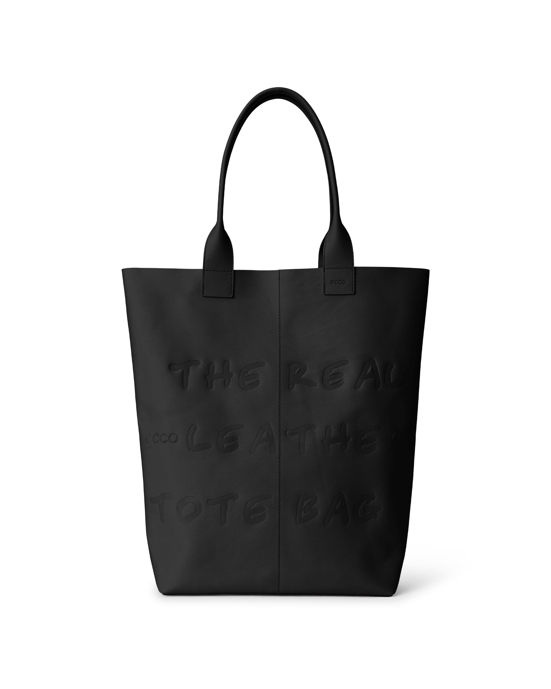 Tote Real Leather - 블랙 - Main
