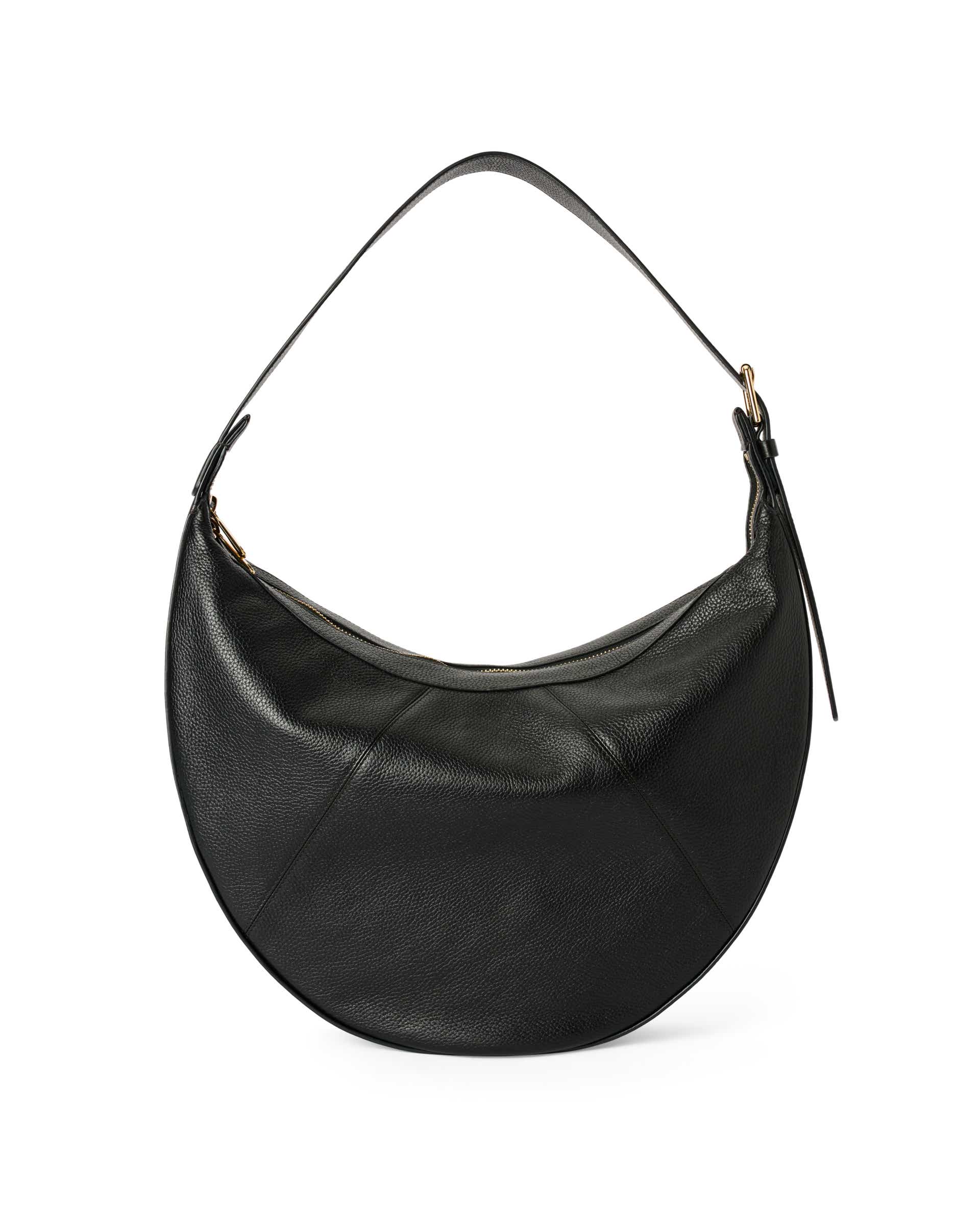 Skórzana torba hobo ECCO® Fortune Bag - Czarny - Back