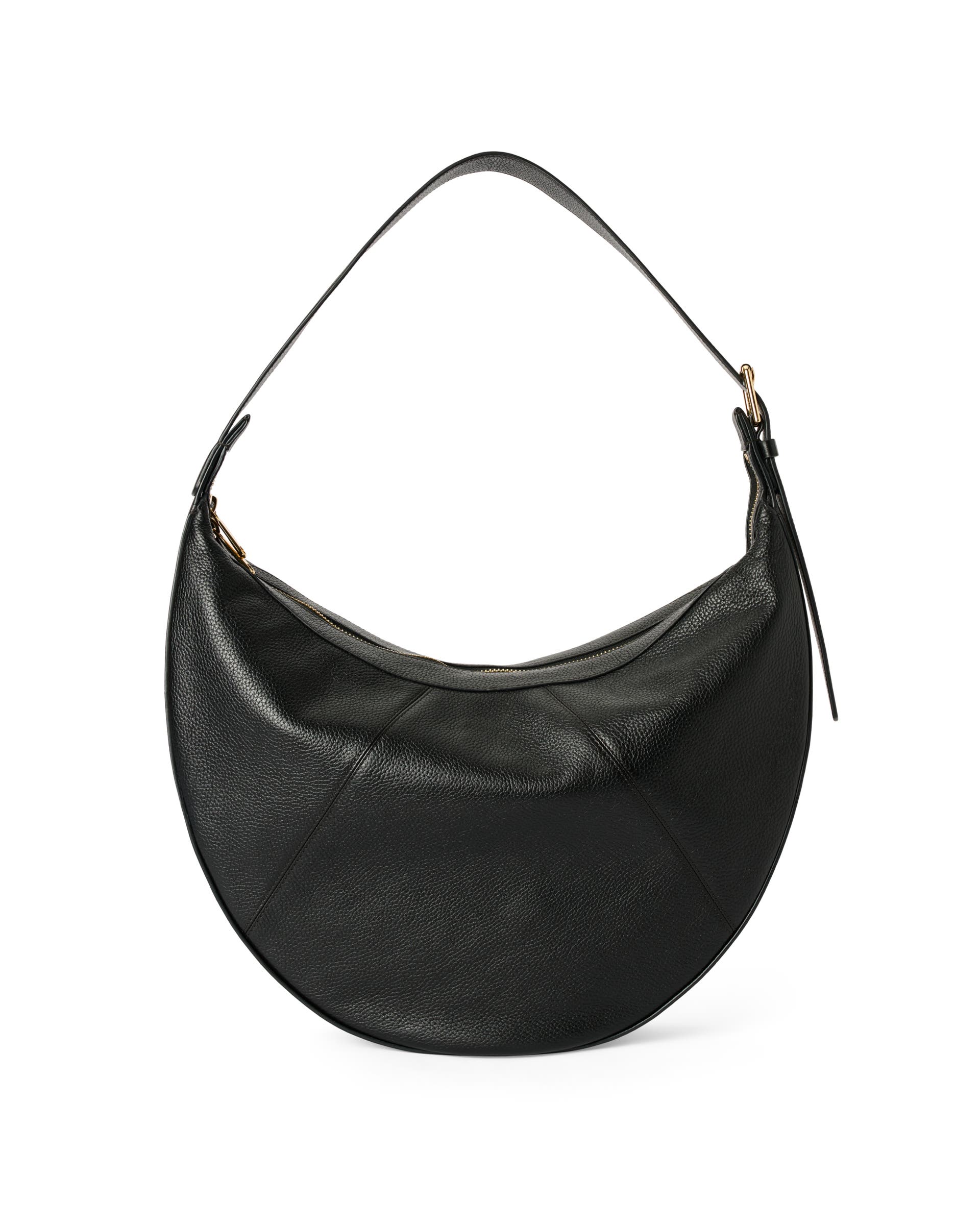Skórzana torba hobo ECCO® Fortune Bag - Czarny - Back