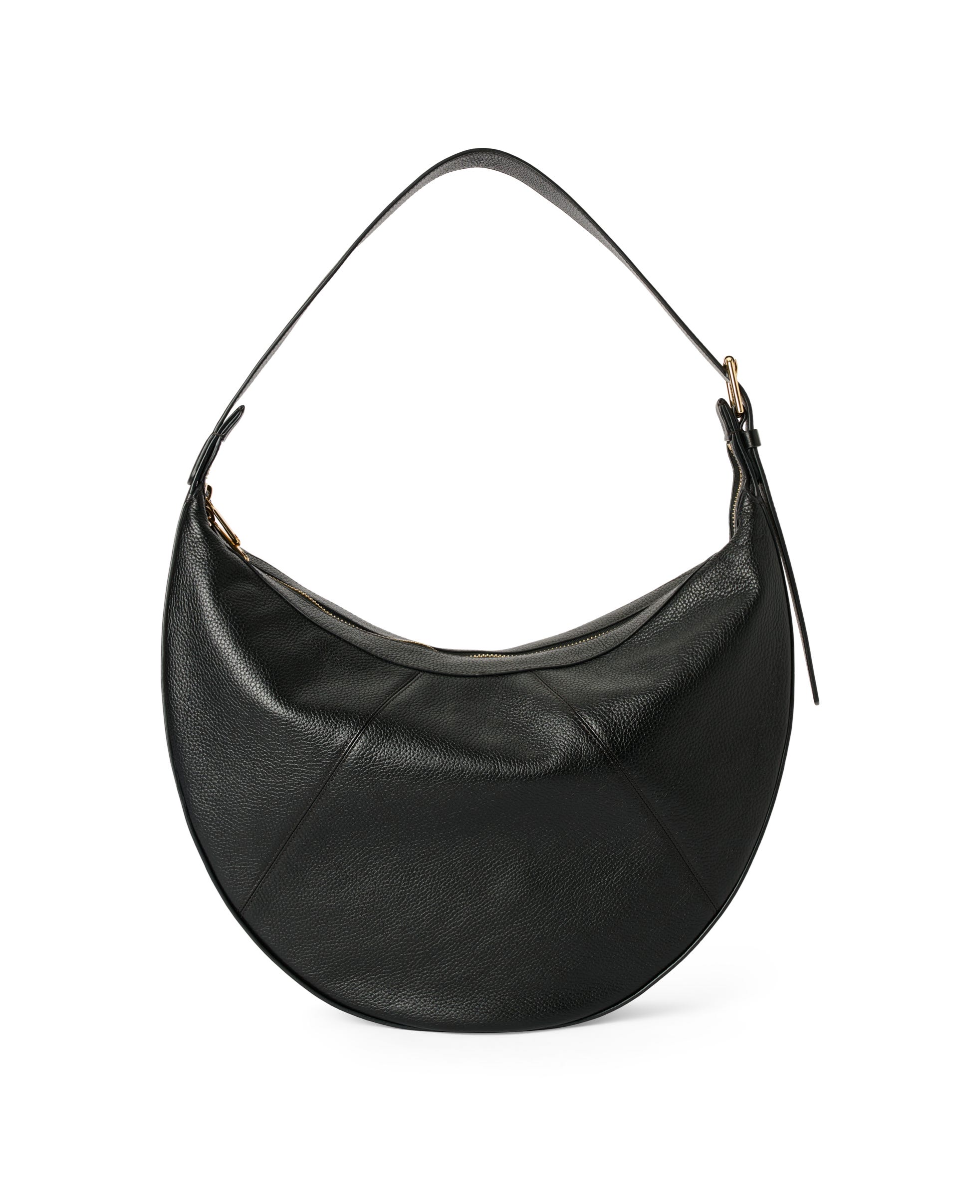 Skórzana torba hobo ECCO® Fortune Bag - Czarny - Back