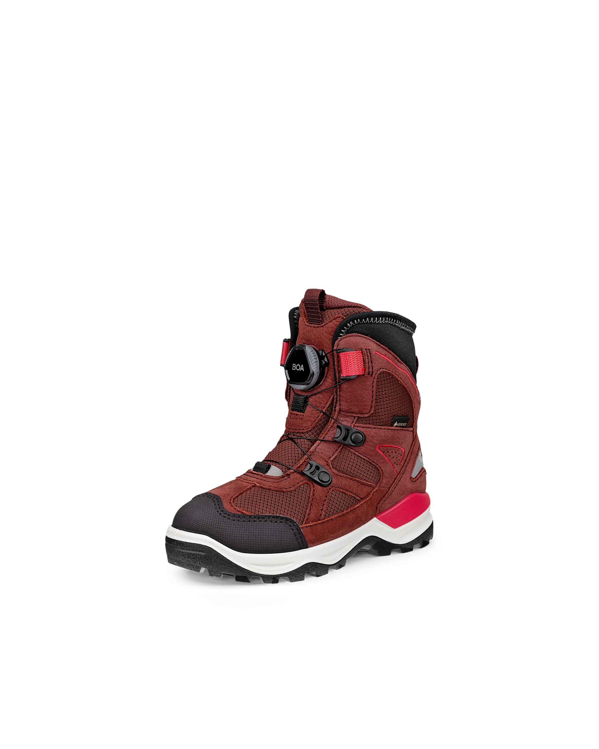 ECCO® Snow Mountain Kinderen winterlaars van nubuck met Gore-Tex - Rood - Main