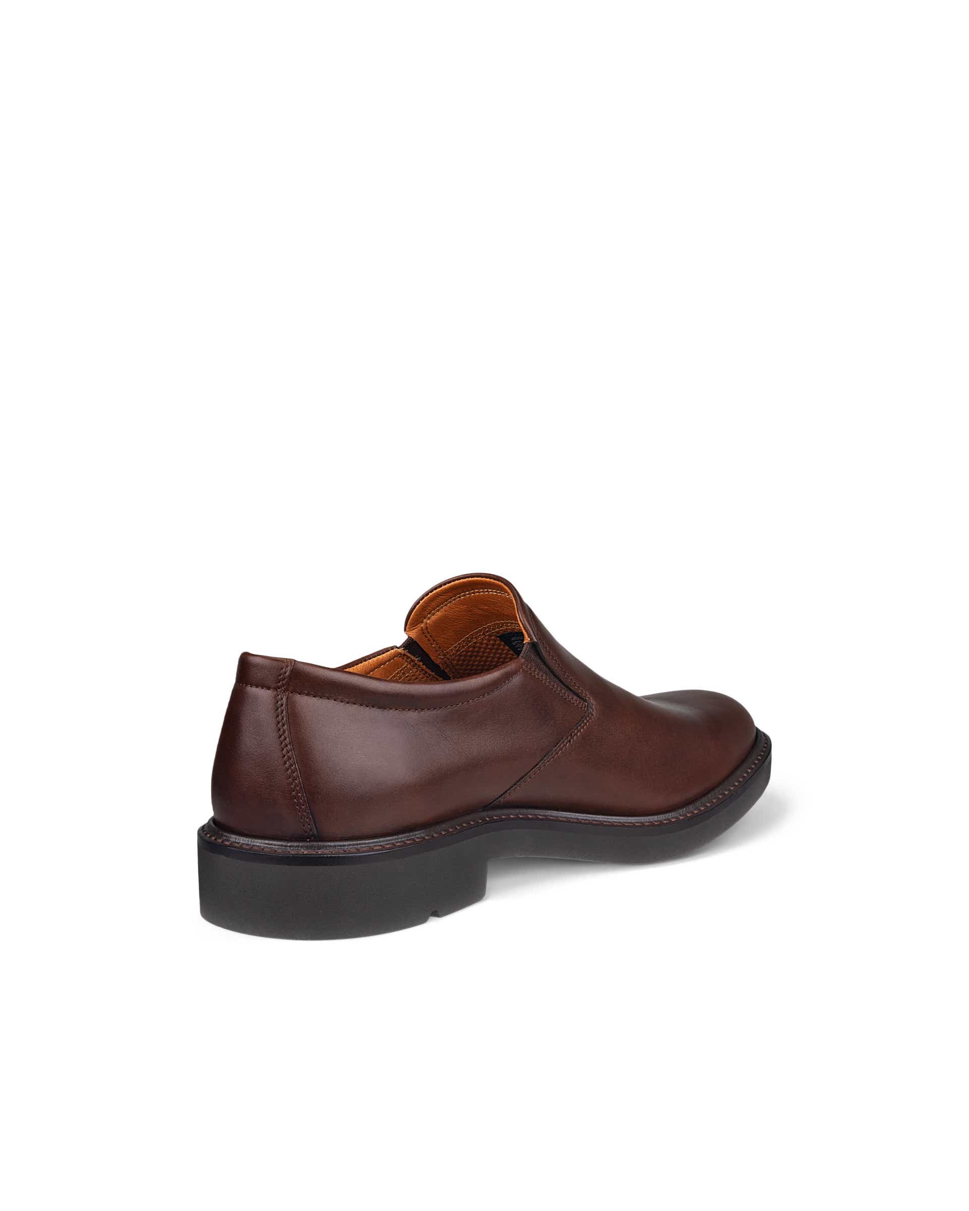 ECCO® Metropole London chaussures habillée sans lacet en cuir pour homme - Brun - Back