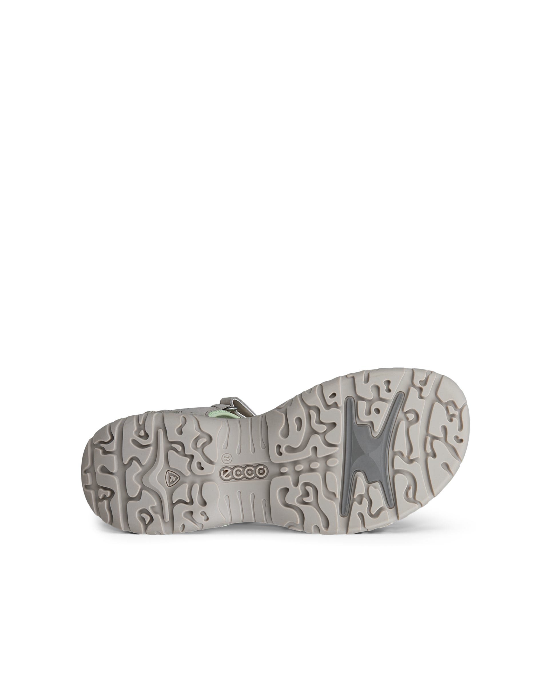 Damskie nubukowe klapki ECCO® Offroad Roam - Beżowy - Sole