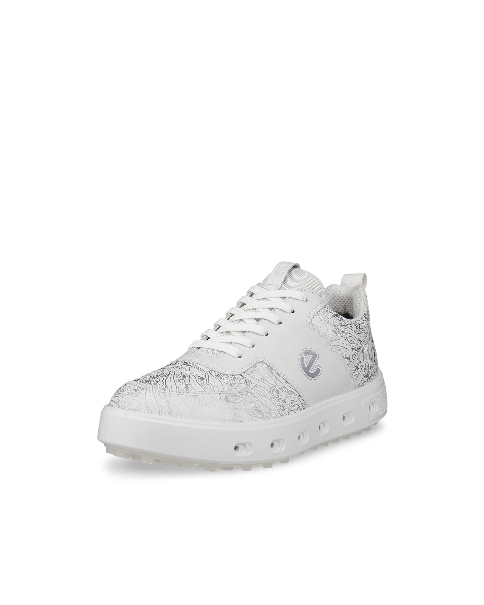 ECCO Golf Street 720 Graphic Women ウィメンズ レザーGore-Texゴルフシューズ - ホワイト - Main