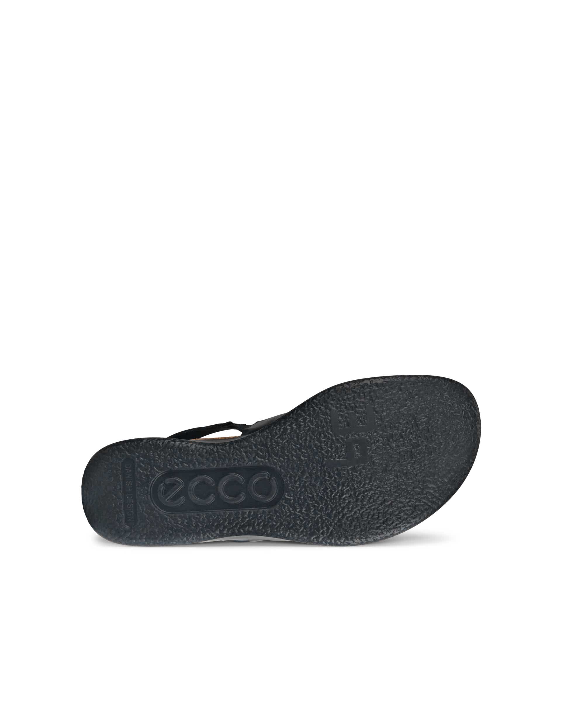 Dámské kožené sandály na korkovém klínku ECCO® Flowt Wedge Cork - Černá - Sole