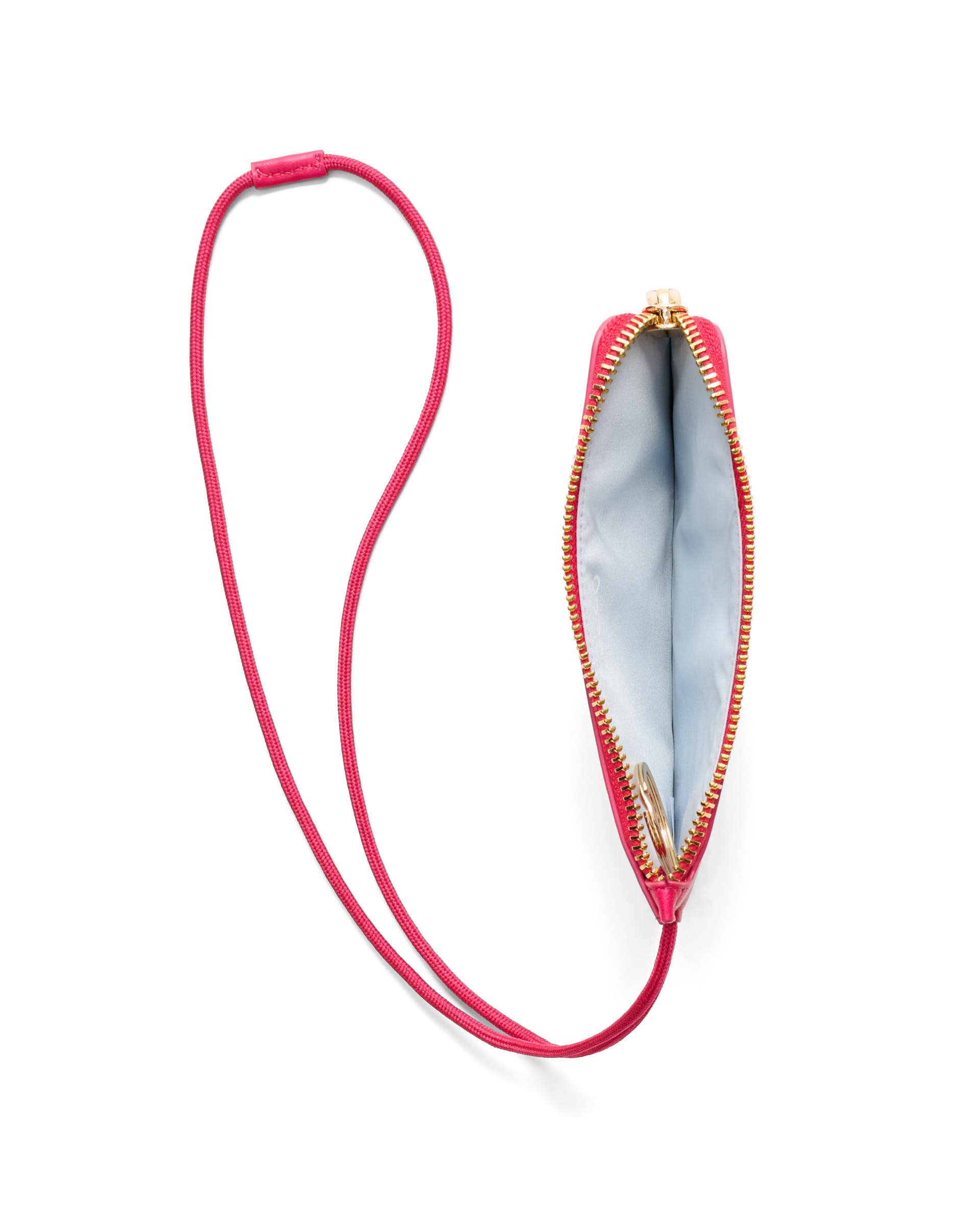 ECCO® Wristlet Soft Pebbled Leather Small Pouch Bag - Pink - Birdeye