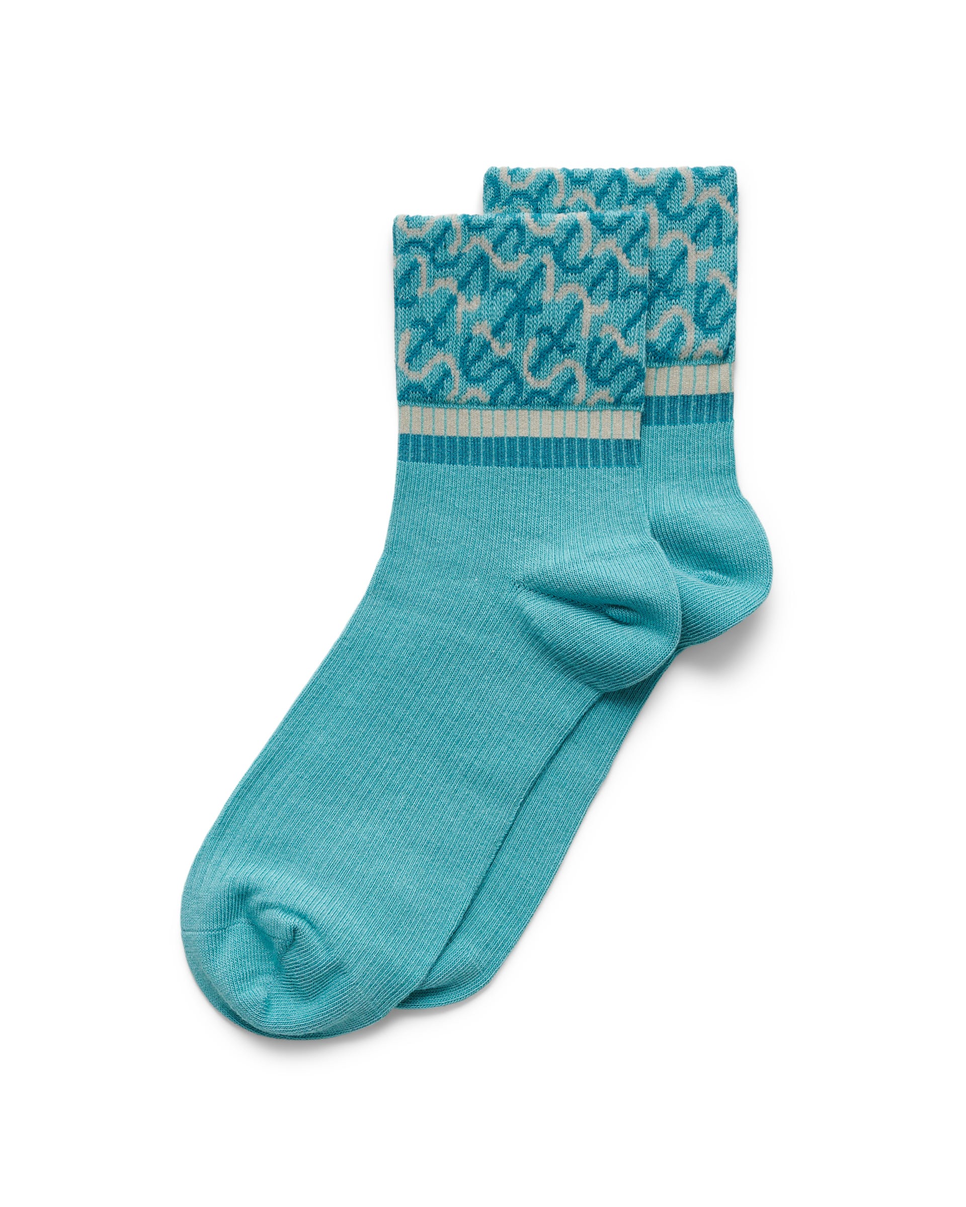 Women's ECCO® Vibe Wave Ankle-Cut Socks - Blue - Main
