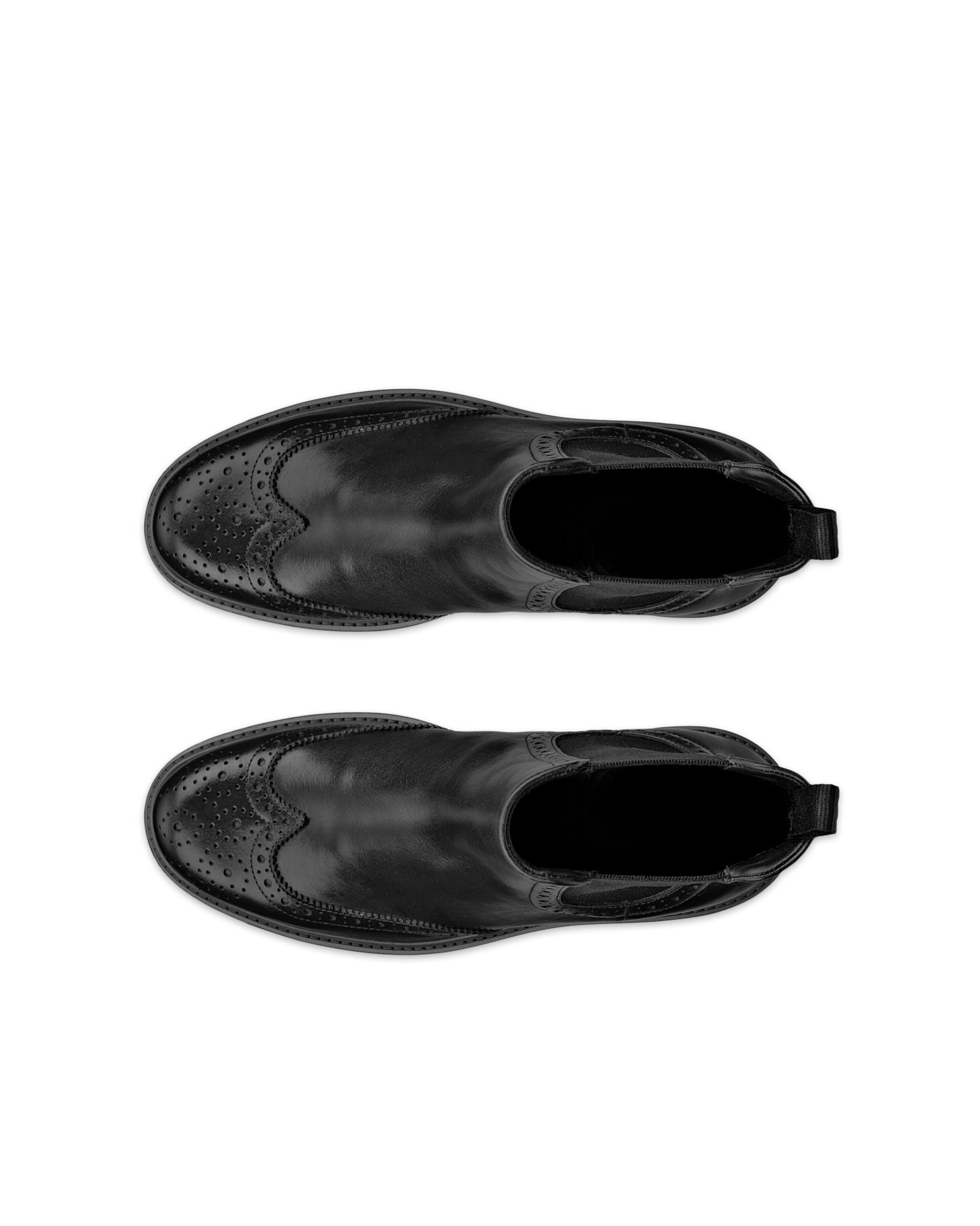 Women's ECCO® METROPOLE OSLO Leather Chelsea Boot - Black - Top left pair