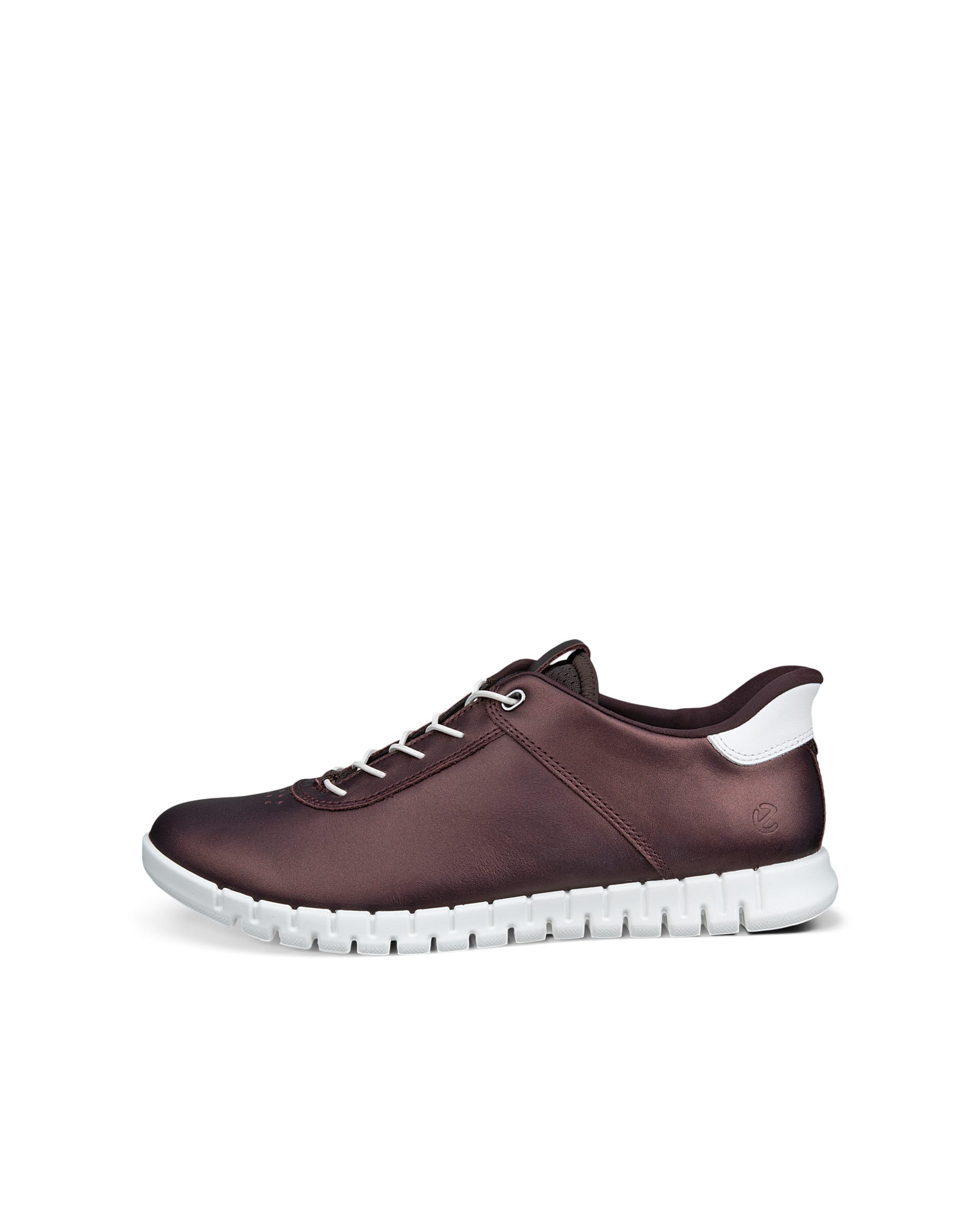 ECCO® GRUUV LITE slip-on sneakers i læder til damer - Lilla - Outside