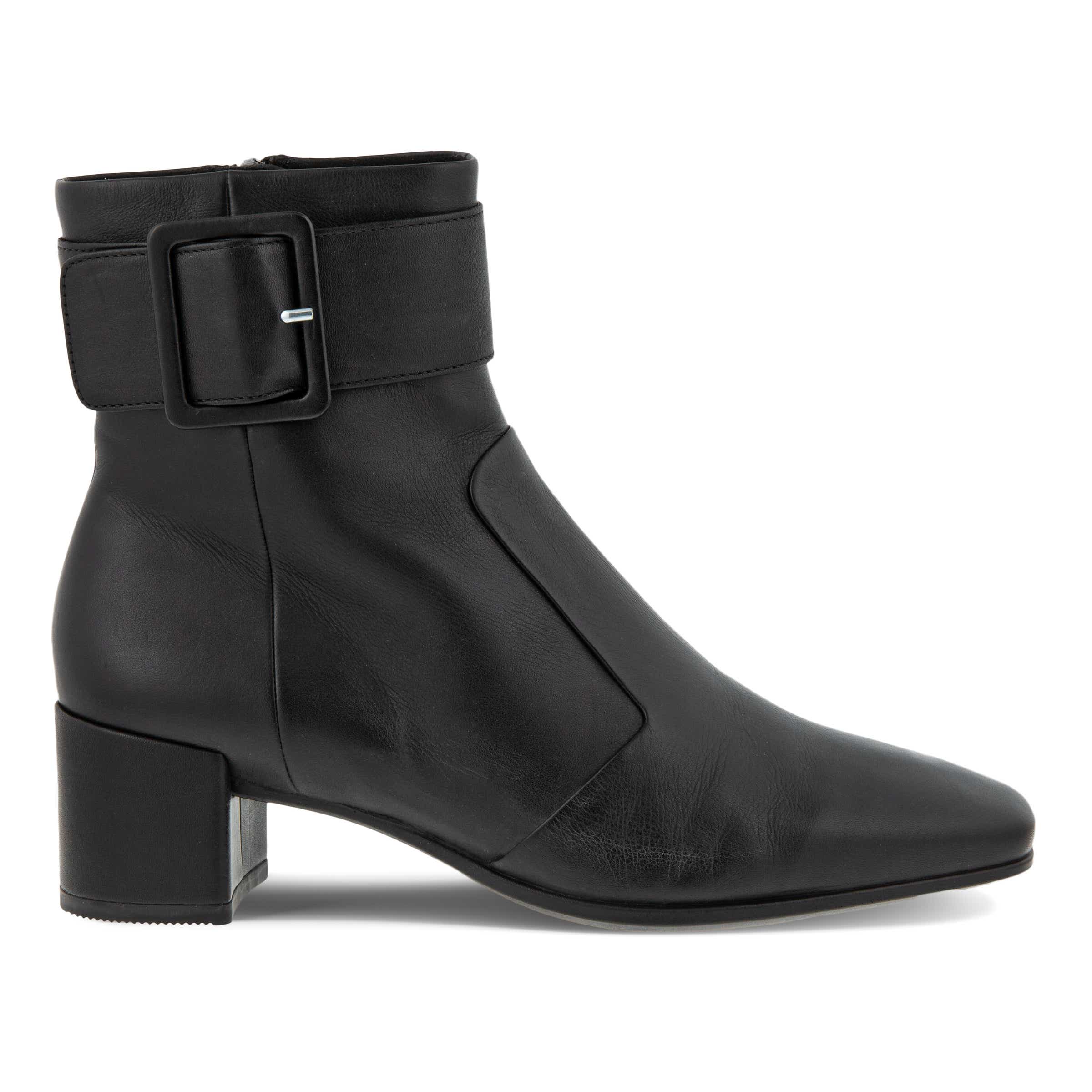 ECCO Shape 35 Squared Women's Buckle Ankle Boot - Black - Outside