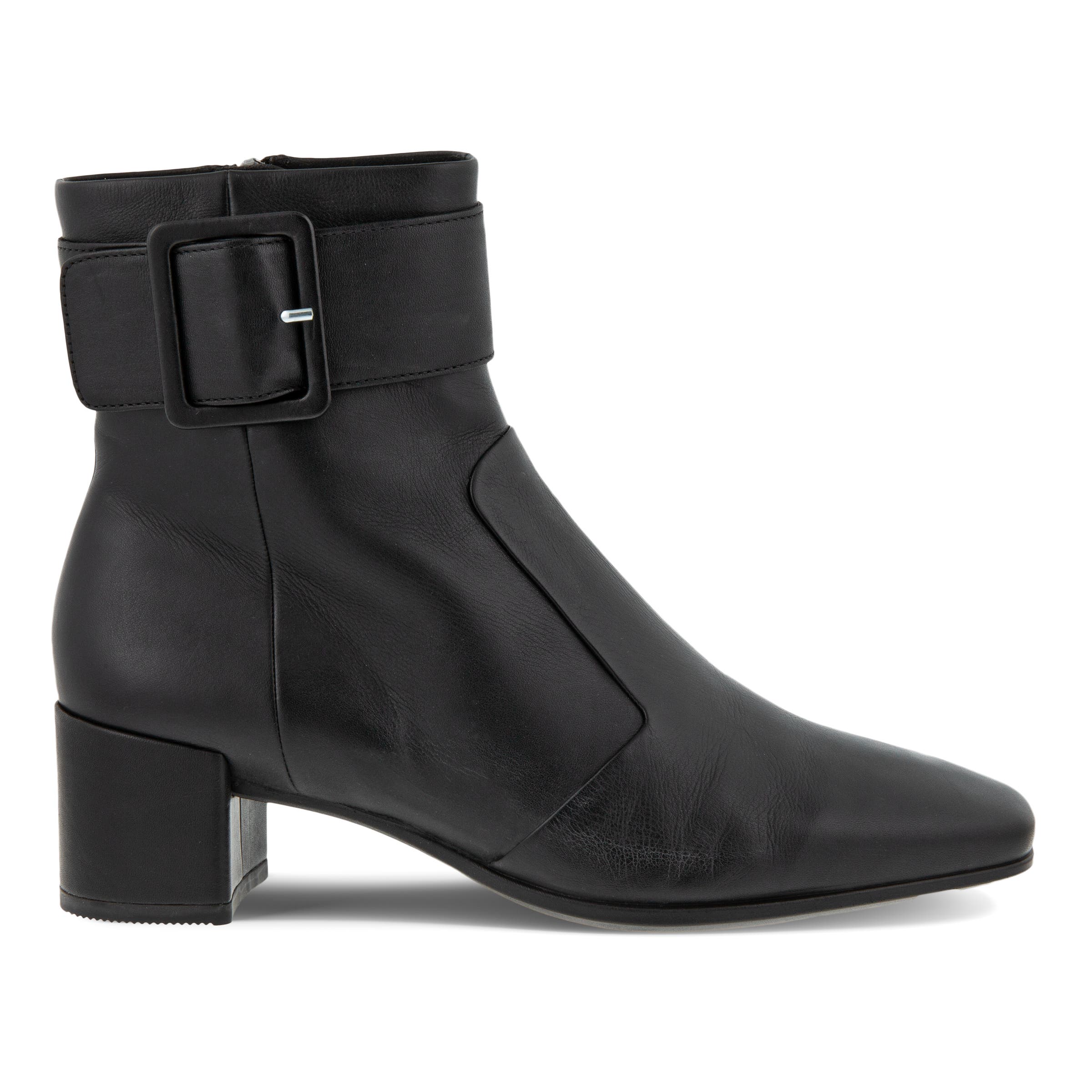 ECCO Shape 35 Squared Women's Buckle Ankle Boot - Black - Outside