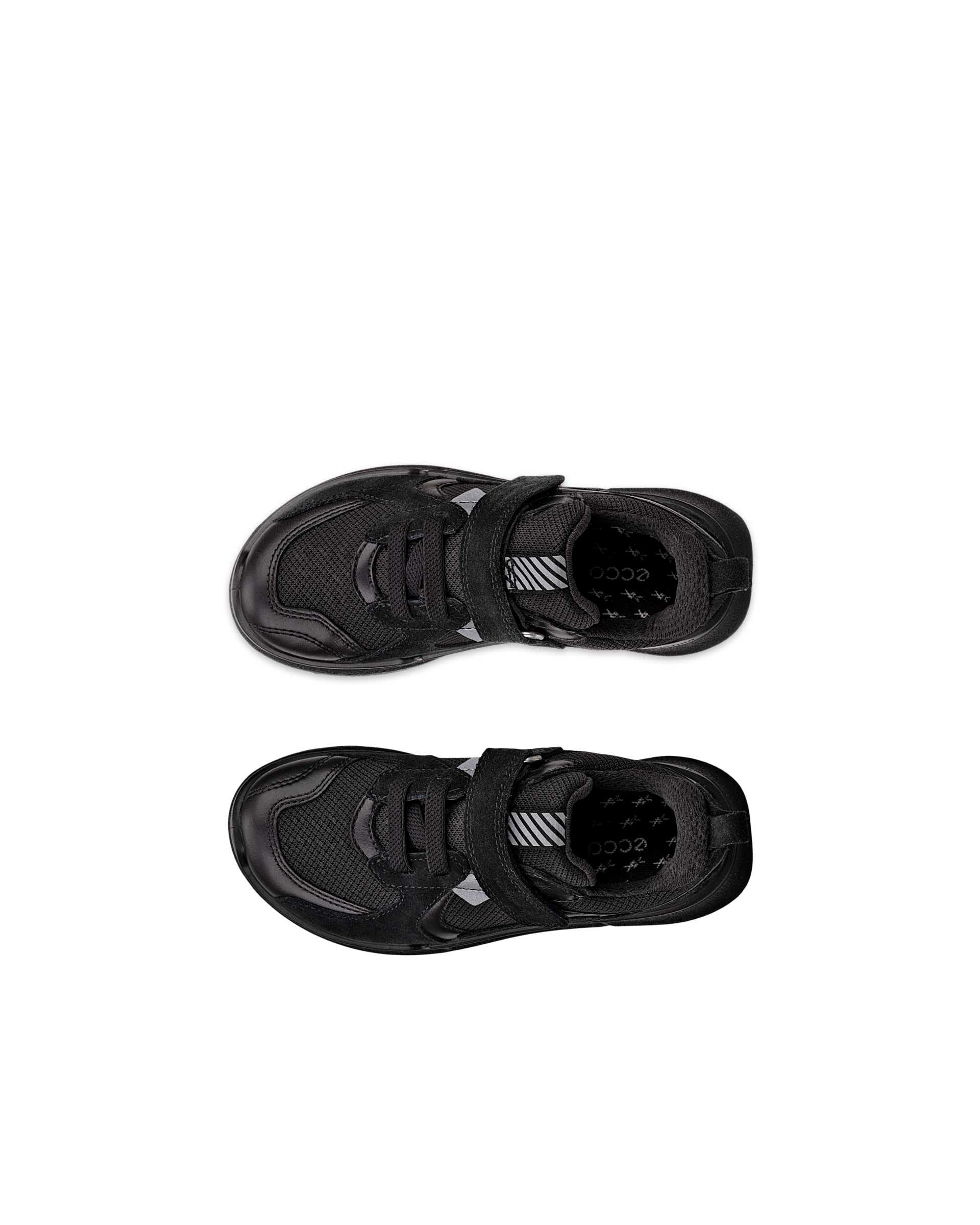 Dziecięce skórzane buty outdoorowe ECCO® BIOM 2.2 - Czarny - Top left pair