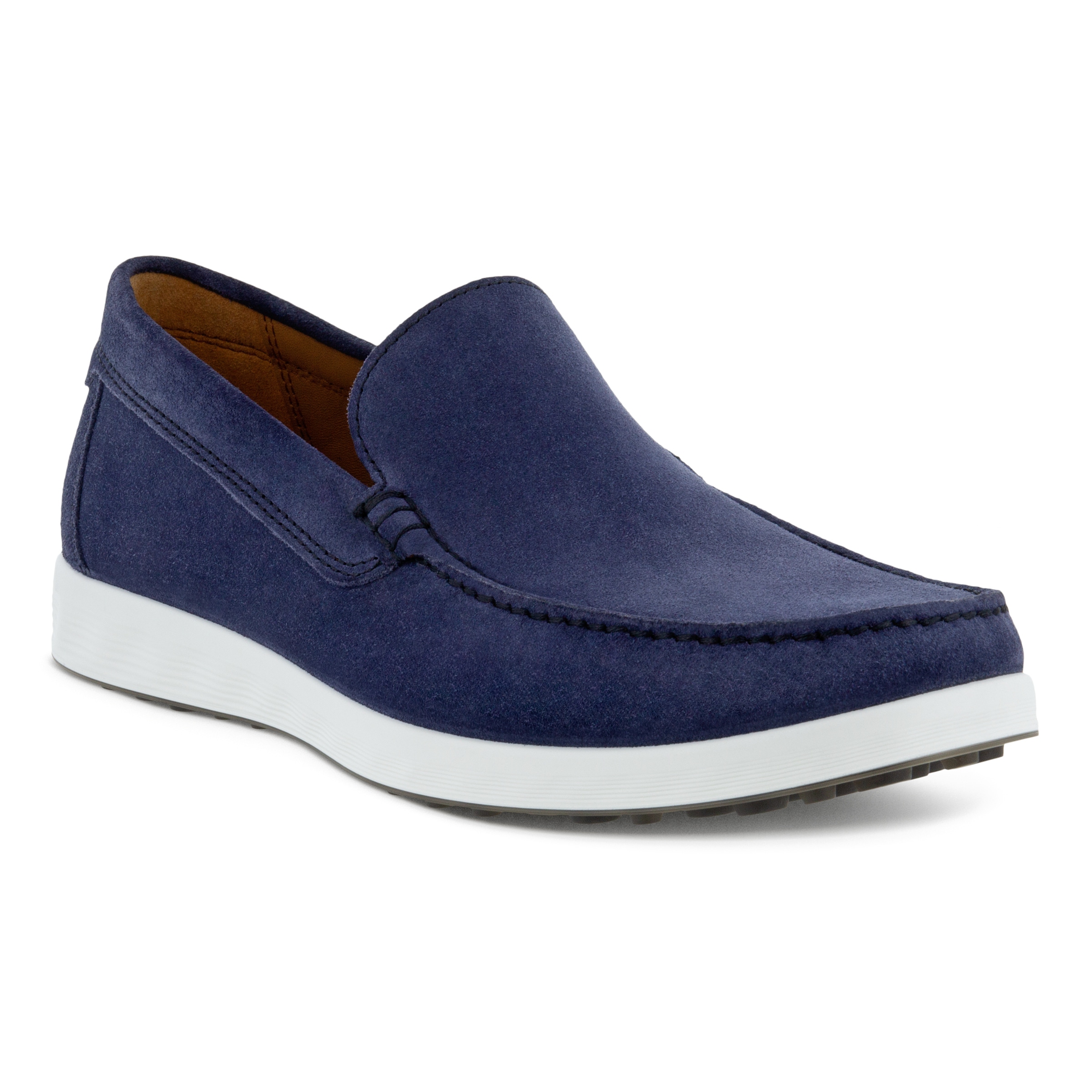 ECCO S. Lite Moc メンズ スエードモカシン - ブルー - Main