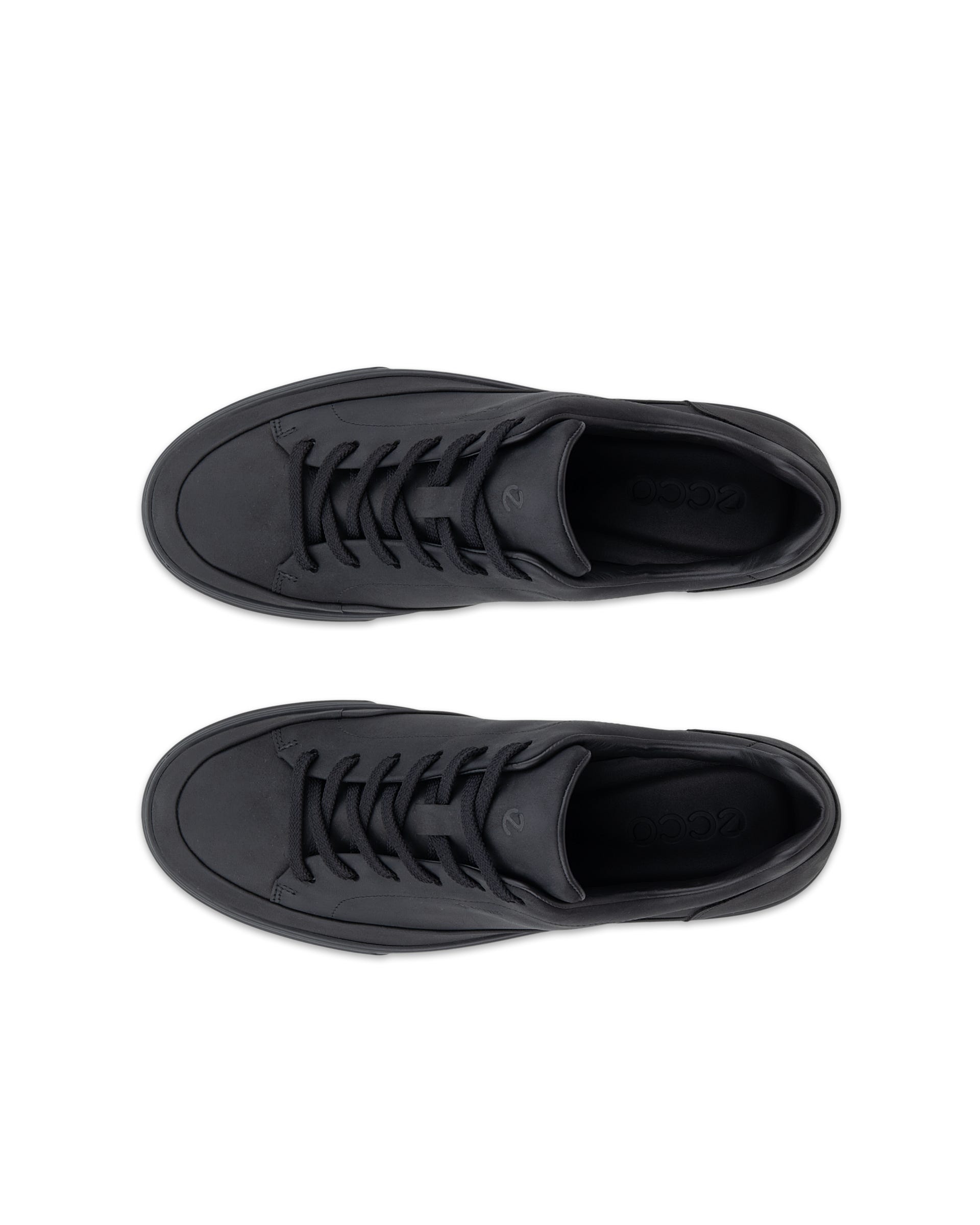 ECCO® SOFT 10 Gore-Tex sneakers i nubuck til herrer - Sort - Top left pair