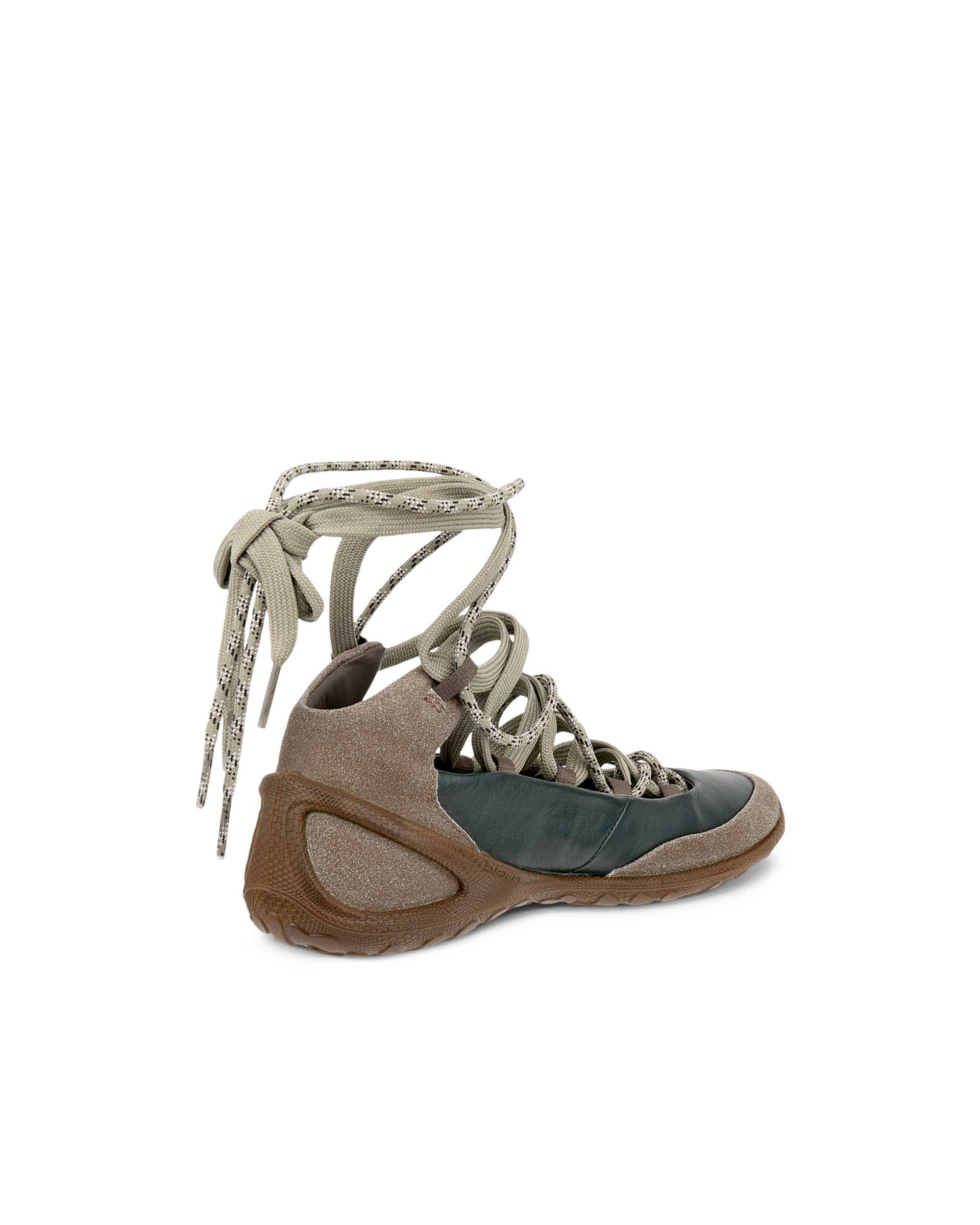 ECCO® BIOM Lite Dames leren sneaker - Groen - Back