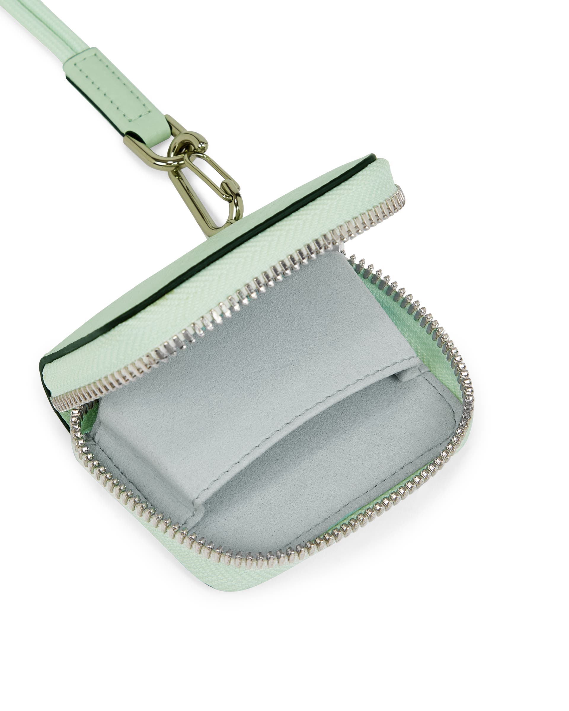 ECCO Pod Case Pro Pebbled レザーAirpodケース - グリーン - Inside