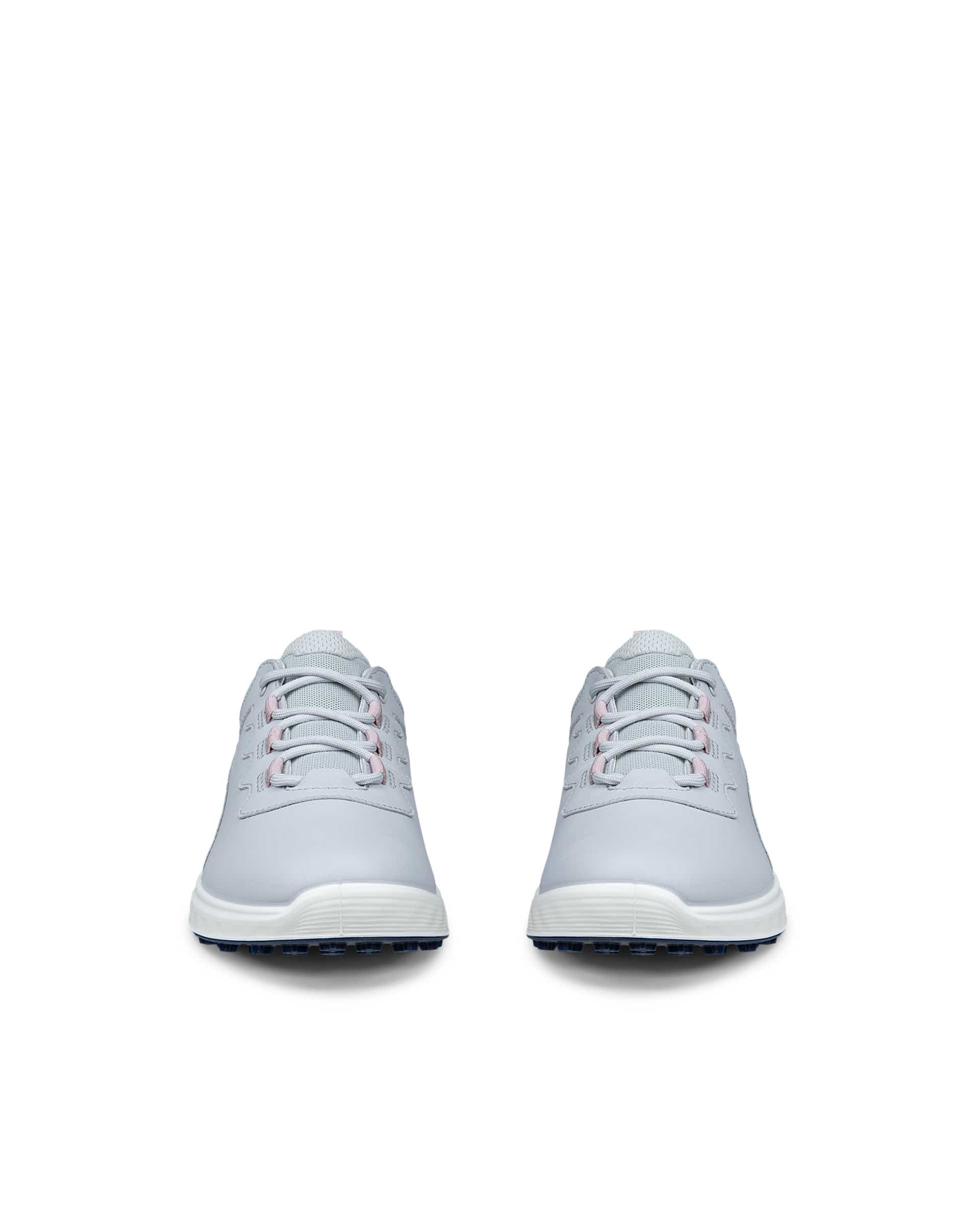 Women's ECCO® Golf S-Casual Leather Waterproof Golf Shoe - Gray - Front pair