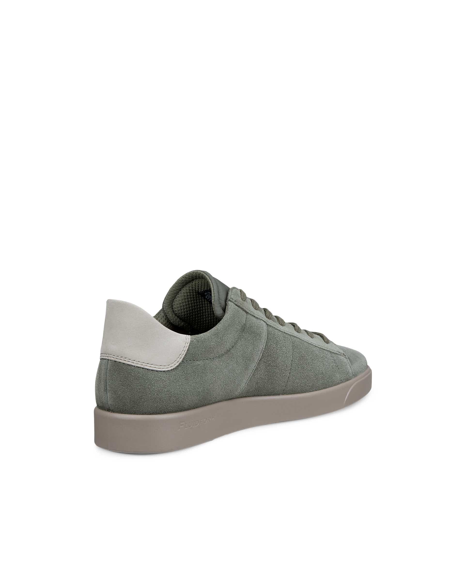 ECCO® STREET LITE herre sneakers semsket skinn - Grønn - Back