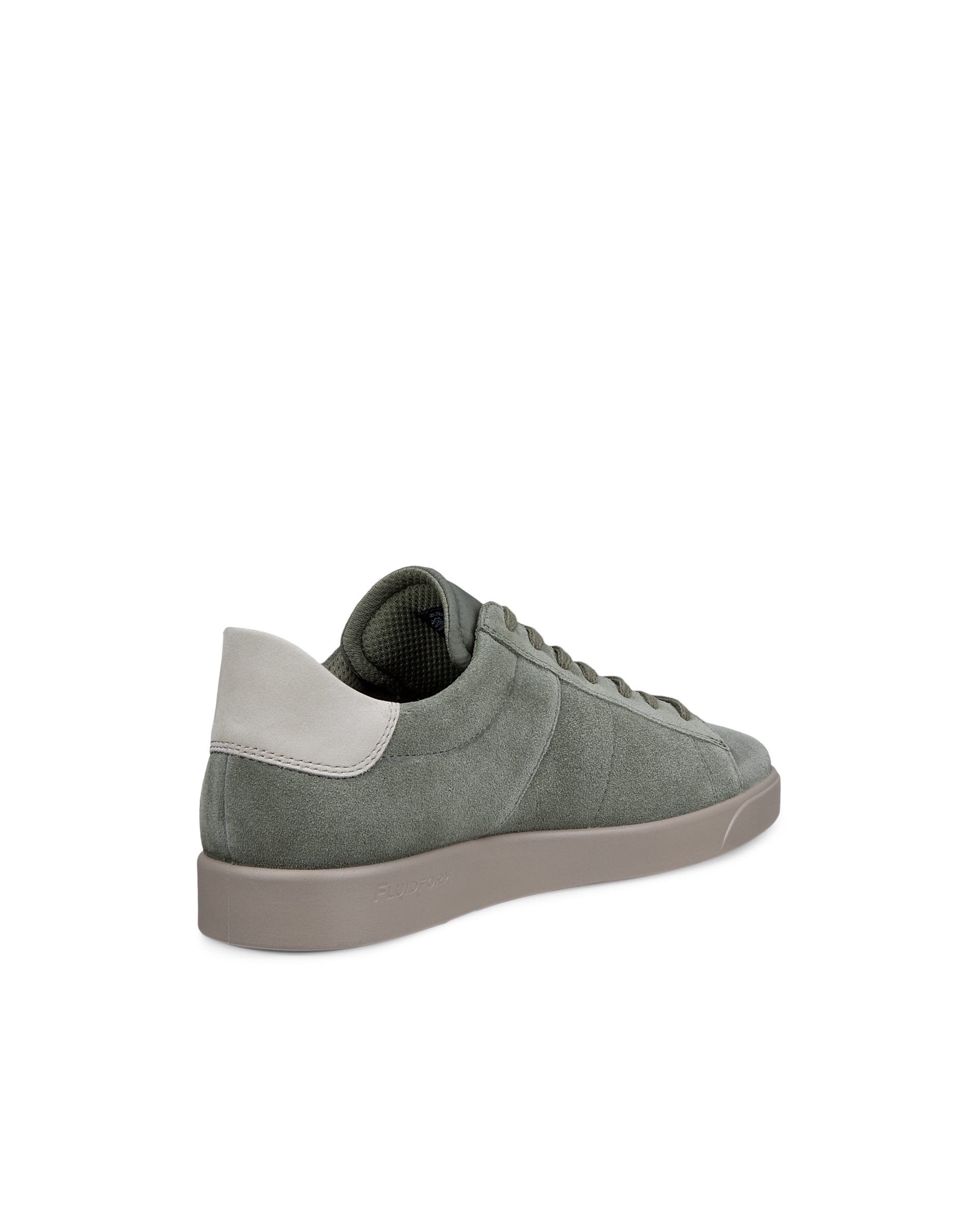 ECCO® STREET LITE herre sneakers semsket skinn - Grønn - Back